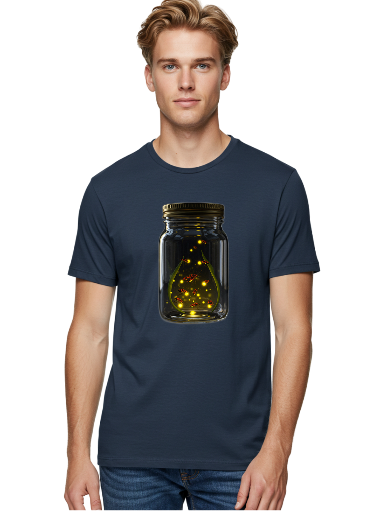 Fireflies-In-A-Jar Men'S Graphic Tee, 100% Cotton, Comfortable Casual Summer Wear, Machine Washable, Vintage Camera, Old Camera, Antique Camera, Black Camera, Classic Photography, Photography Equipment, Nostalgic Device, Film Camera, Bam398