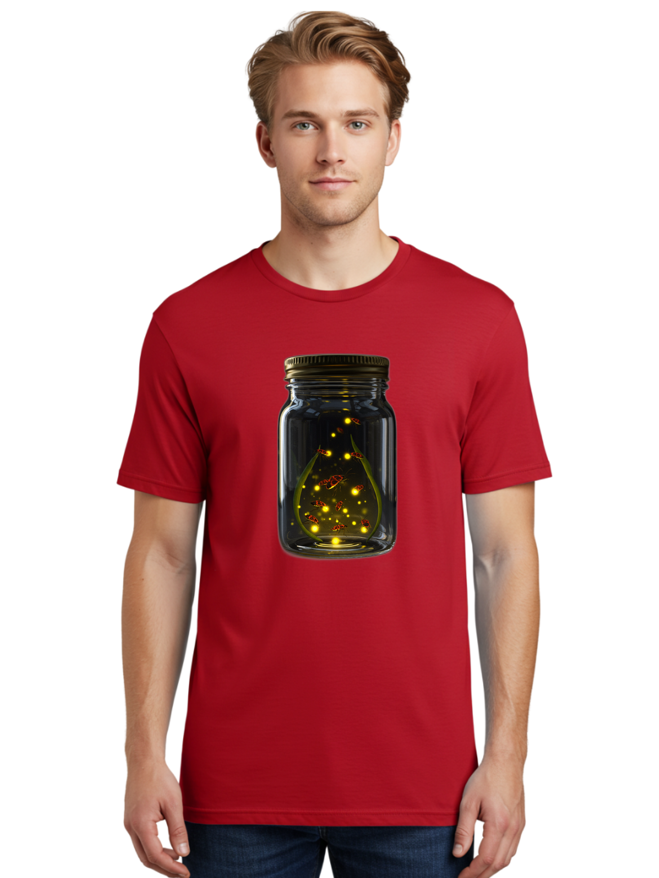 Fireflies-In-A-Jar Men'S Graphic Tee, 100% Cotton, Comfortable Casual Summer Wear, Machine Washable, Vintage Camera, Old Camera, Antique Camera, Black Camera, Classic Photography, Photography Equipment, Nostalgic Device, Film Camera, Bam398