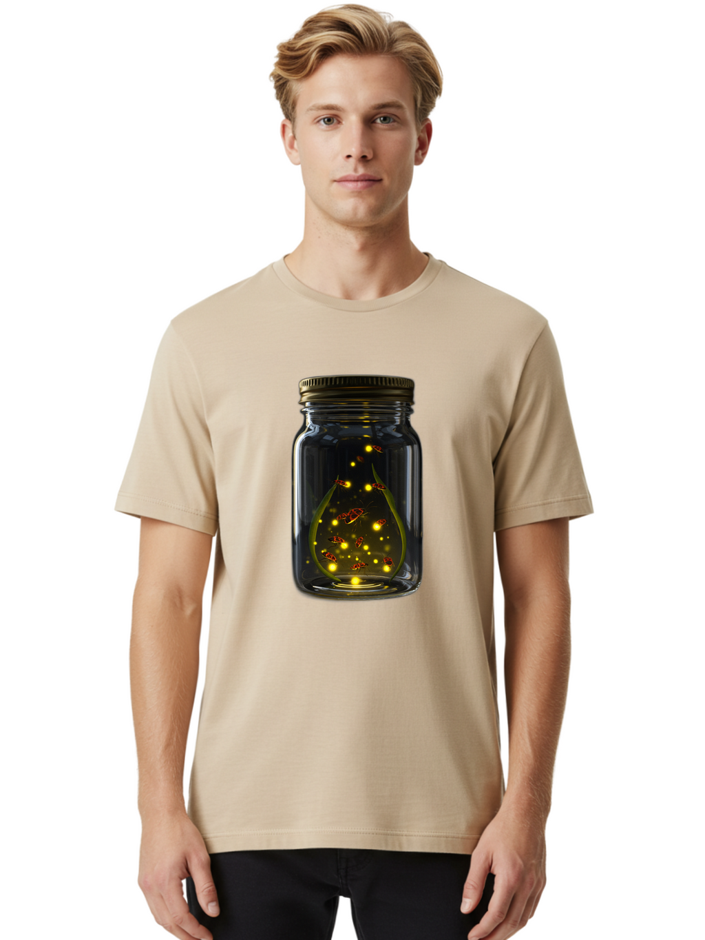 Fireflies-In-A-Jar Men'S Graphic Tee, 100% Cotton, Comfortable Casual Summer Wear, Machine Washable, Vintage Camera, Old Camera, Antique Camera, Black Camera, Classic Photography, Photography Equipment, Nostalgic Device, Film Camera, Bam398