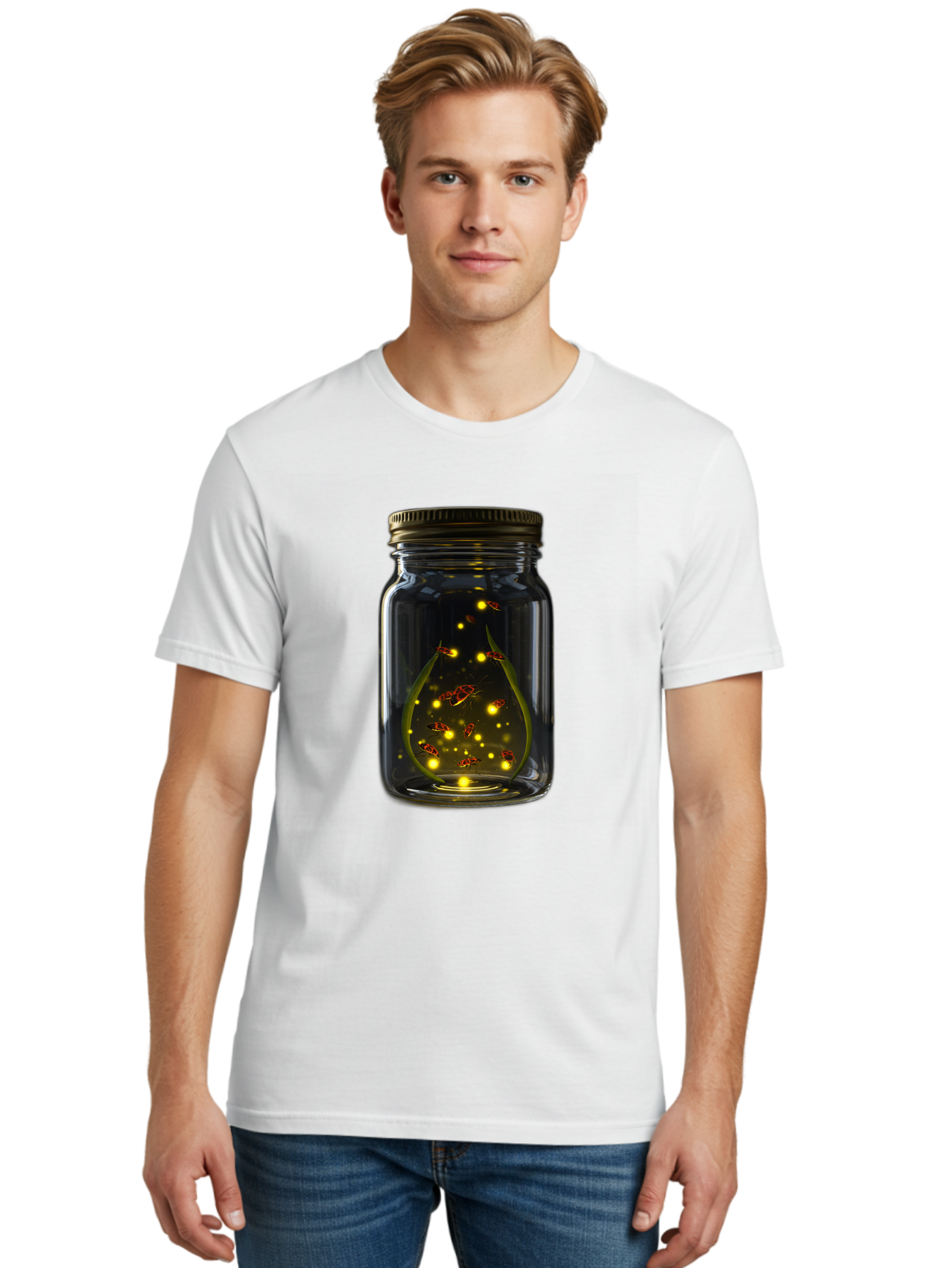 Fireflies-In-A-Jar Men'S Graphic Tee, 100% Cotton, Comfortable Casual Summer Wear, Machine Washable, Vintage Camera, Old Camera, Antique Camera, Black Camera, Classic Photography, Photography Equipment, Nostalgic Device, Film Camera, Bam398