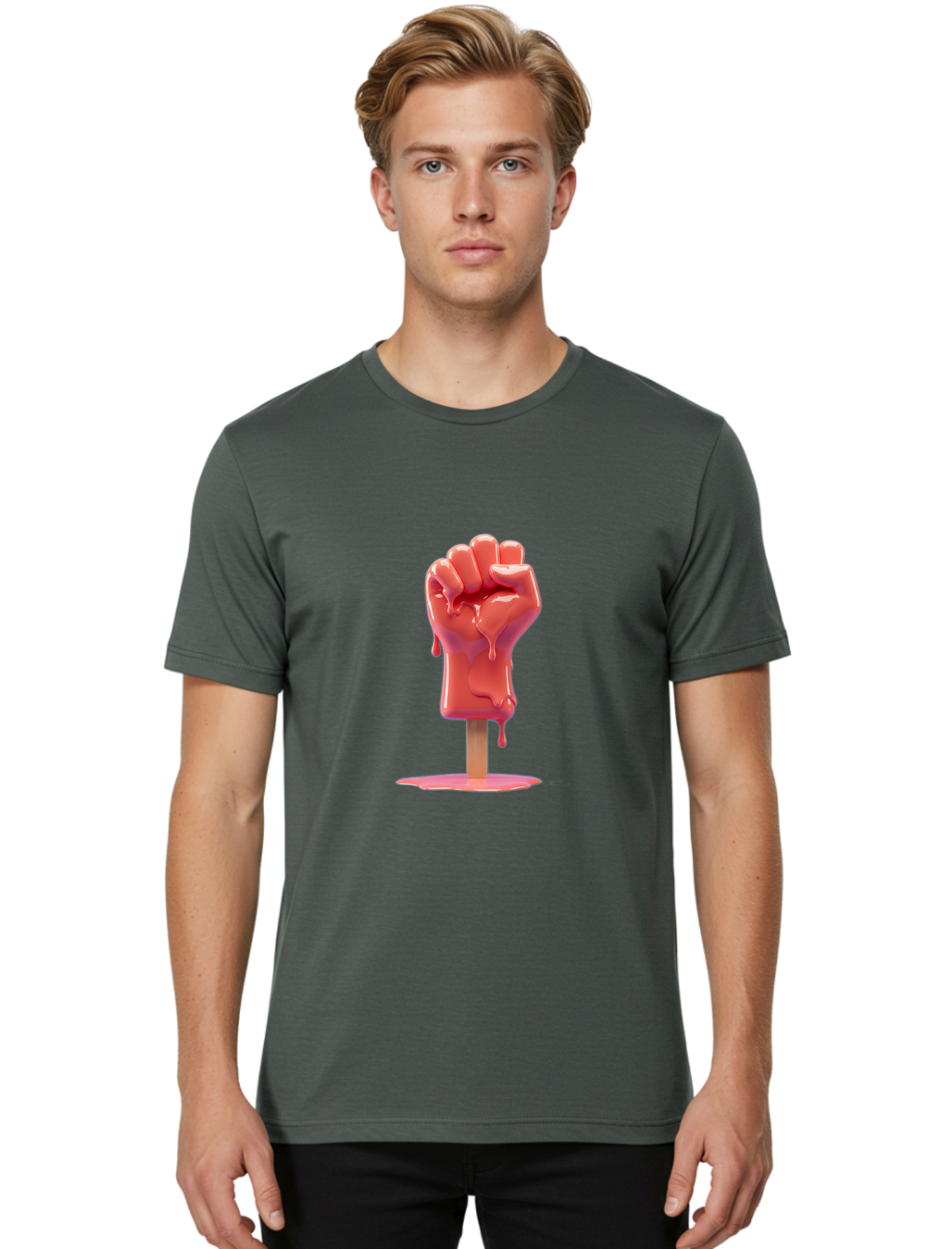 Fist-Popsicle Men'S Graphic Tee, 100% Cotton, Comfortable Casual Summer Wear, Machine Washable, Vintage Camera, Old Camera, Antique Camera, Black Camera, Classic Photography, Photography Equipment, Nostalgic Device, Film Camera, Camera Art Bam405