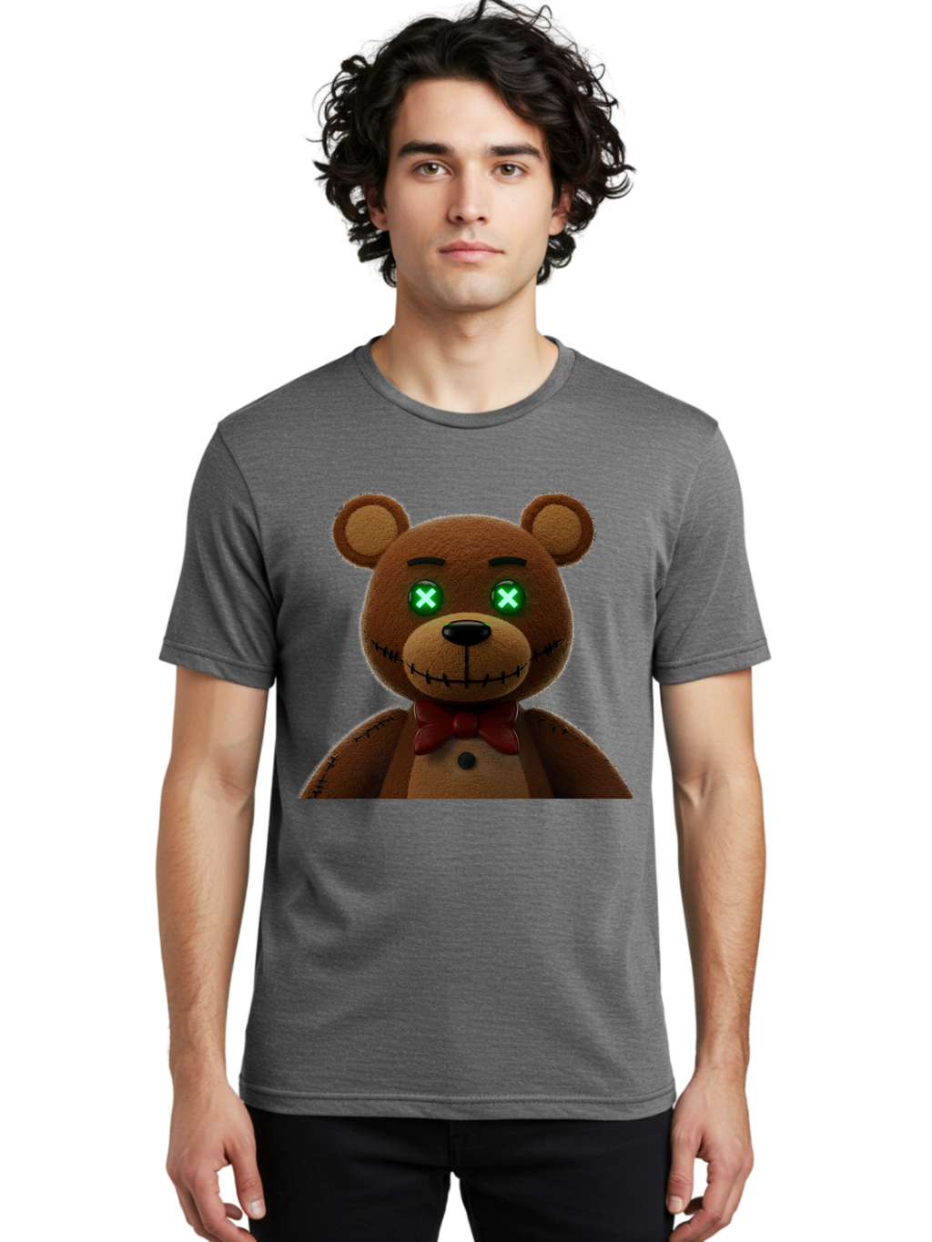 Five-Nights-At-Freddy-S-Bear Men'S Graphic Tee, 100% Cotton, Comfortable Casual Summer Wear, Machine Washable, Vintage Camera, Old Camera, Antique Camera, Black Camera, Classic Photography, Photography Equipment, Nostalgic Device, Film Camera, Bam406