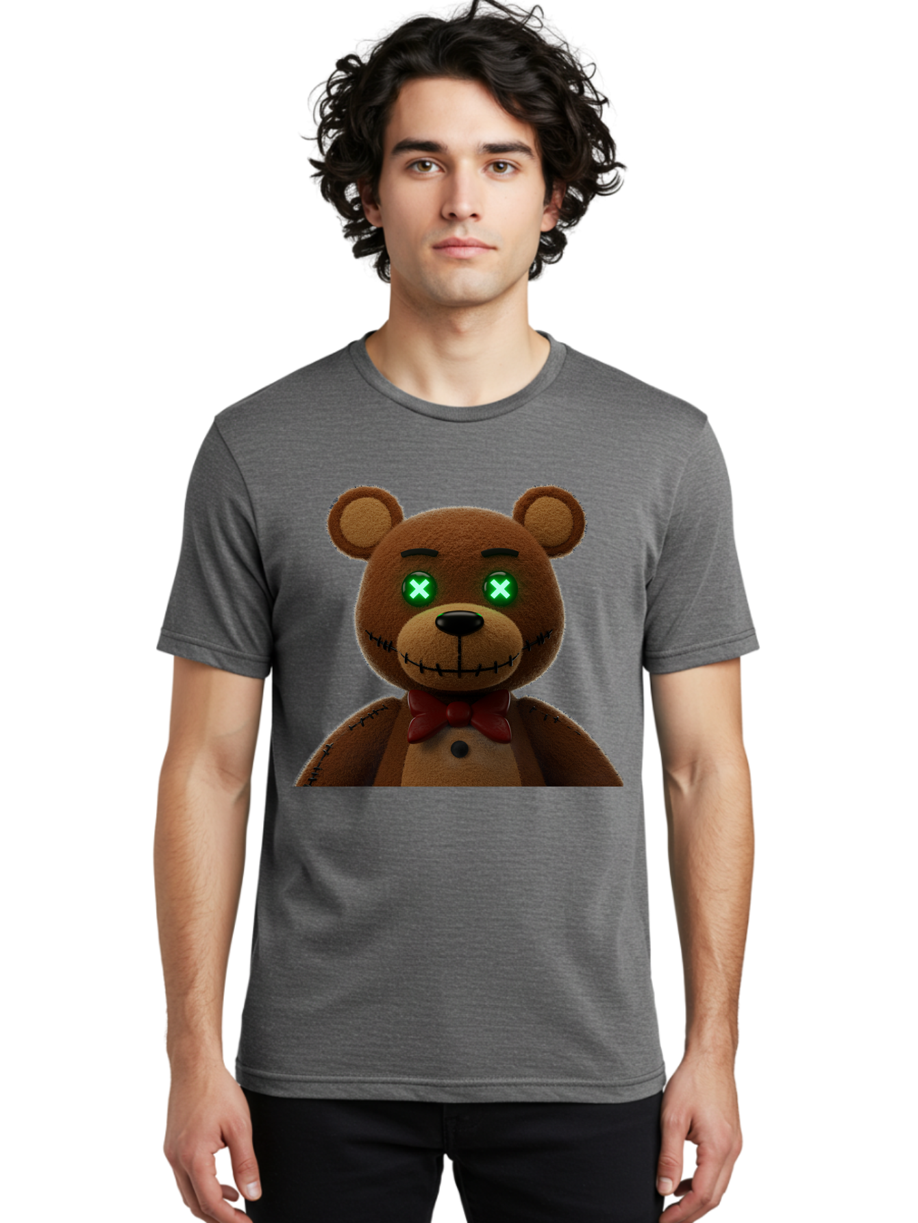 Five-Nights-At-Freddy-S-Bear Men'S Graphic Tee, 100% Cotton, Comfortable Casual Summer Wear, Machine Washable, Vintage Camera, Old Camera, Antique Camera, Black Camera, Classic Photography, Photography Equipment, Nostalgic Device, Film Camera, Bam406