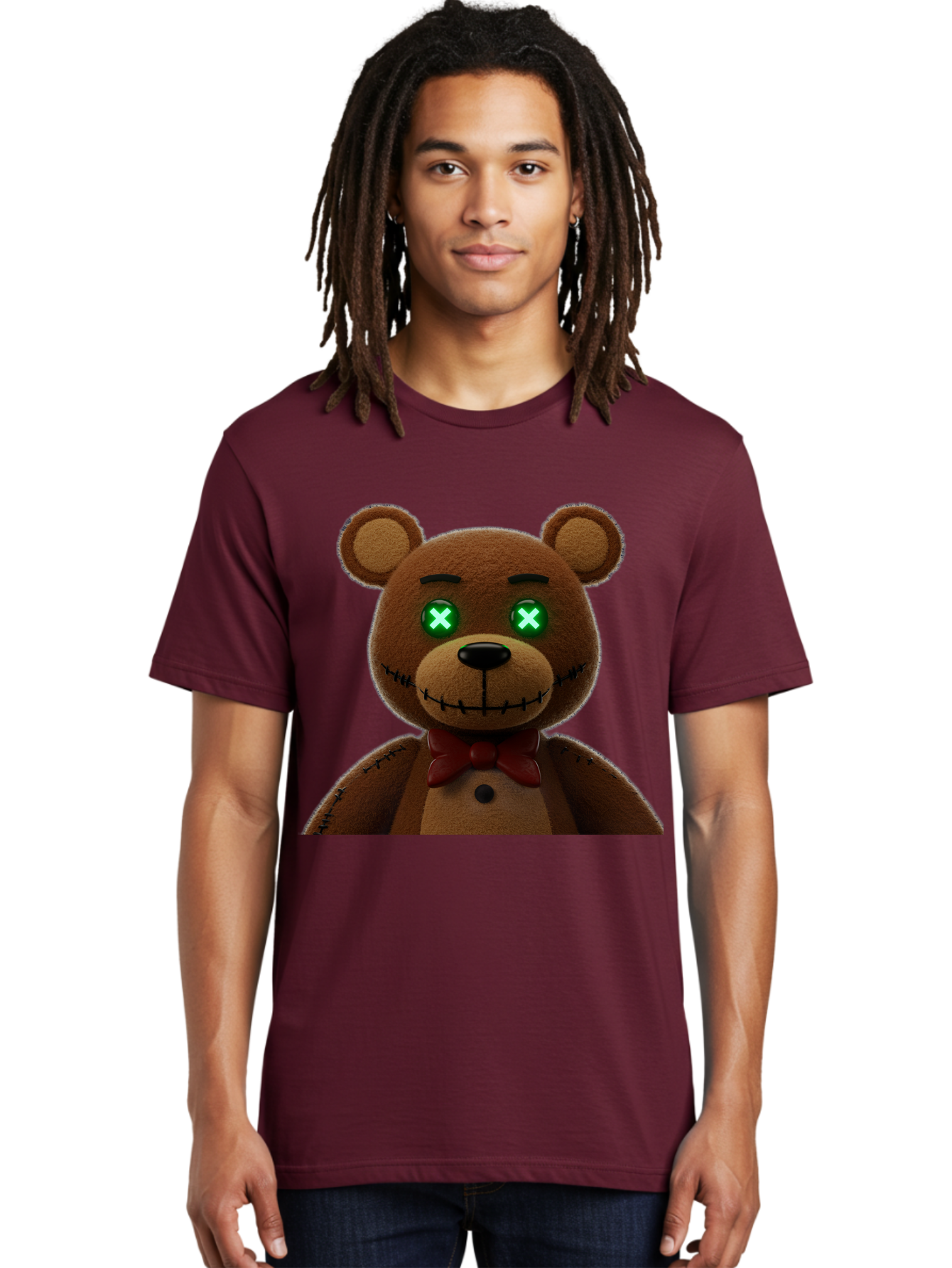 Five-Nights-At-Freddy-S-Bear Men'S Graphic Tee, 100% Cotton, Comfortable Casual Summer Wear, Machine Washable, Vintage Camera, Old Camera, Antique Camera, Black Camera, Classic Photography, Photography Equipment, Nostalgic Device, Film Camera, Bam406