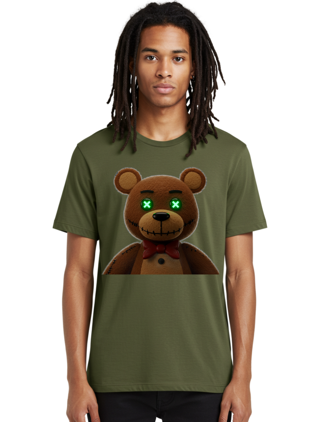 Five-Nights-At-Freddy-S-Bear Men'S Graphic Tee, 100% Cotton, Comfortable Casual Summer Wear, Machine Washable, Vintage Camera, Old Camera, Antique Camera, Black Camera, Classic Photography, Photography Equipment, Nostalgic Device, Film Camera, Bam406