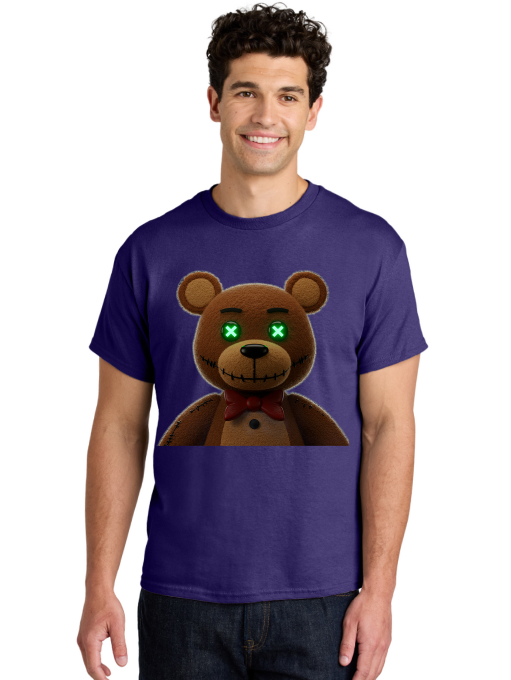 Five-Nights-At-Freddy-S-Bear Men'S Graphic Tee, 100% Cotton, Comfortable Casual Summer Wear, Machine Washable, Vintage Camera, Old Camera, Antique Camera, Black Camera, Classic Photography, Photography Equipment, Nostalgic Device, Film Camera, Bam406