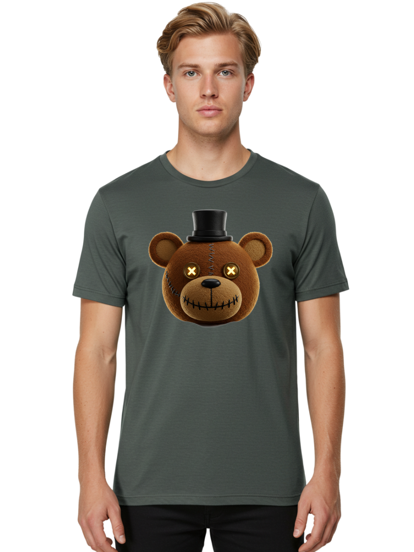 Five-Nights-At-Freddy-S-Teddy-Bear Men'S Graphic Tee, 100% Cotton, Comfortable Casual Summer Wear, Machine Washable, Vintage Camera, Old Camera, Antique Camera, Black Camera, Classic Photography, Photography Equipment, Nostalgic Device, Bam408