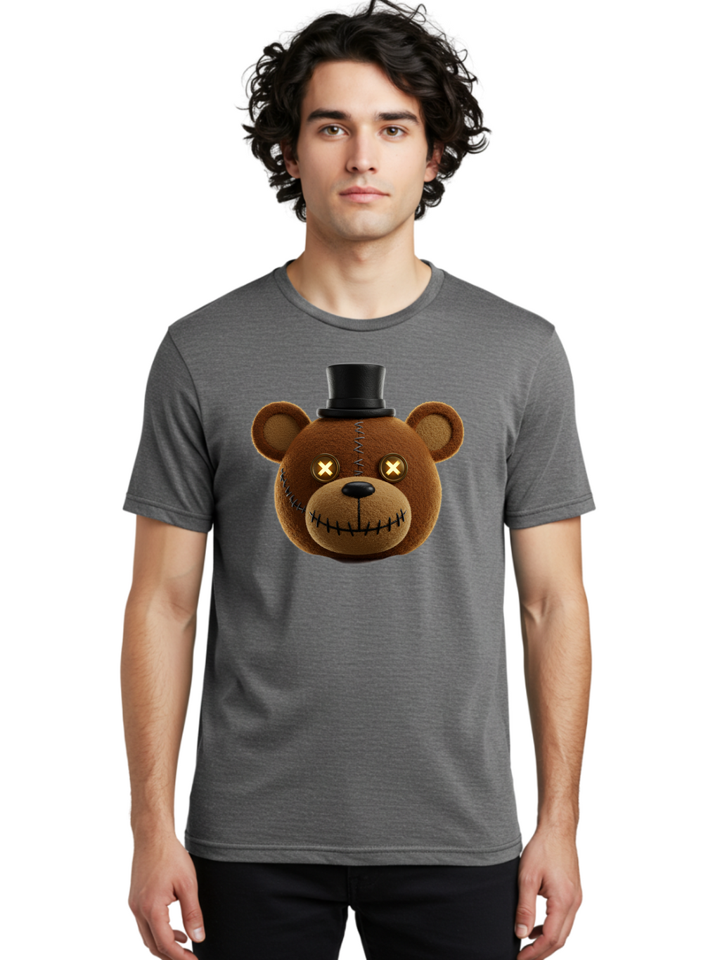 Five-Nights-At-Freddy-S-Teddy-Bear Men'S Graphic Tee, 100% Cotton, Comfortable Casual Summer Wear, Machine Washable, Vintage Camera, Old Camera, Antique Camera, Black Camera, Classic Photography, Photography Equipment, Nostalgic Device, Bam408