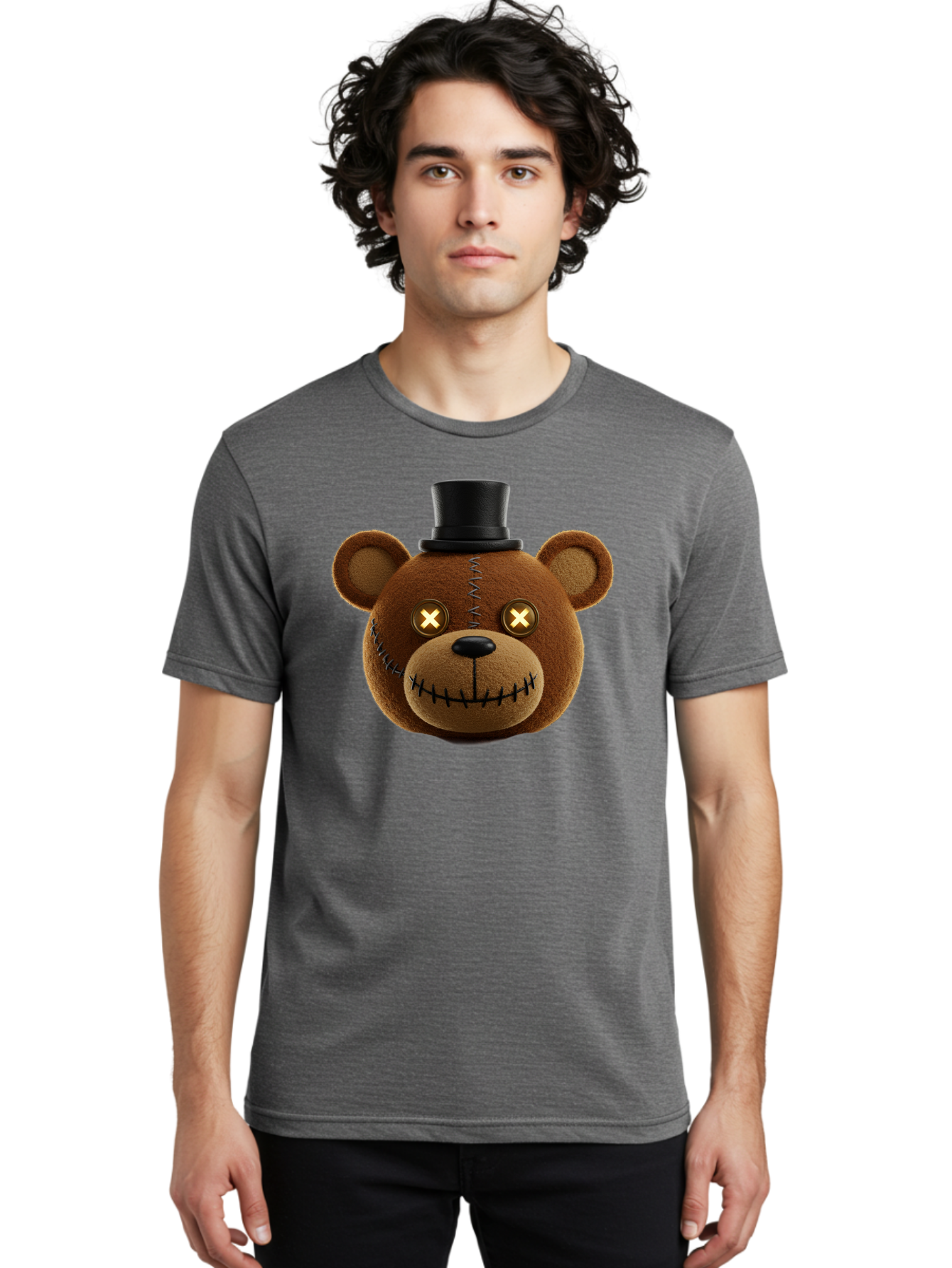 Five-Nights-At-Freddy-S-Teddy-Bear Men'S Graphic Tee, 100% Cotton, Comfortable Casual Summer Wear, Machine Washable, Vintage Camera, Old Camera, Antique Camera, Black Camera, Classic Photography, Photography Equipment, Nostalgic Device, Bam408