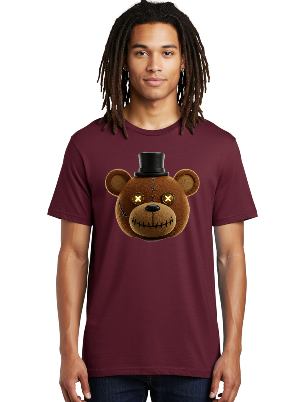 Five-Nights-At-Freddy-S-Teddy-Bear Men'S Graphic Tee, 100% Cotton, Comfortable Casual Summer Wear, Machine Washable, Vintage Camera, Old Camera, Antique Camera, Black Camera, Classic Photography, Photography Equipment, Nostalgic Device, Bam408