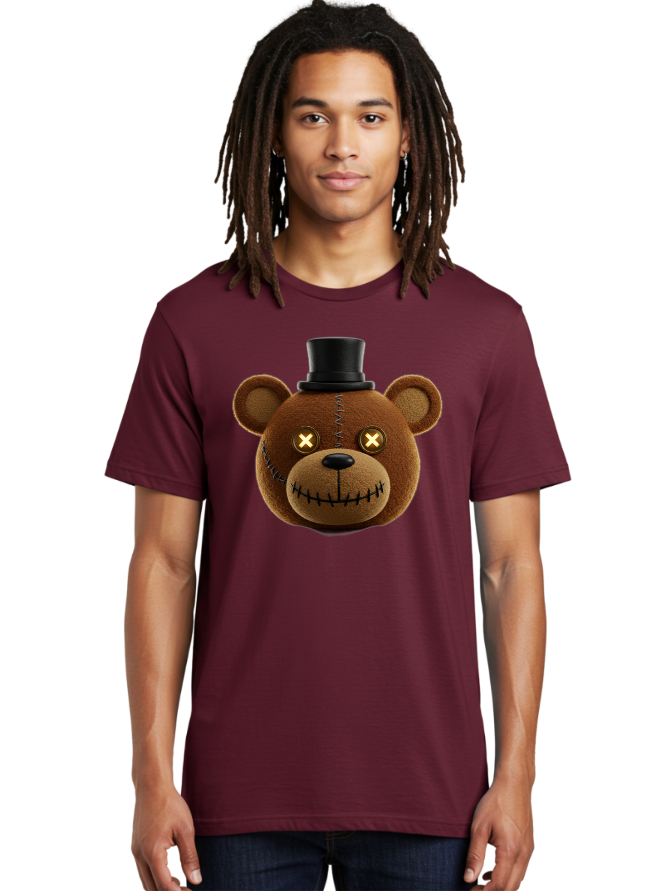 Five-Nights-At-Freddy-S-Teddy-Bear Men'S Graphic Tee, 100% Cotton, Comfortable Casual Summer Wear, Machine Washable, Vintage Camera, Old Camera, Antique Camera, Black Camera, Classic Photography, Photography Equipment, Nostalgic Device, Bam408