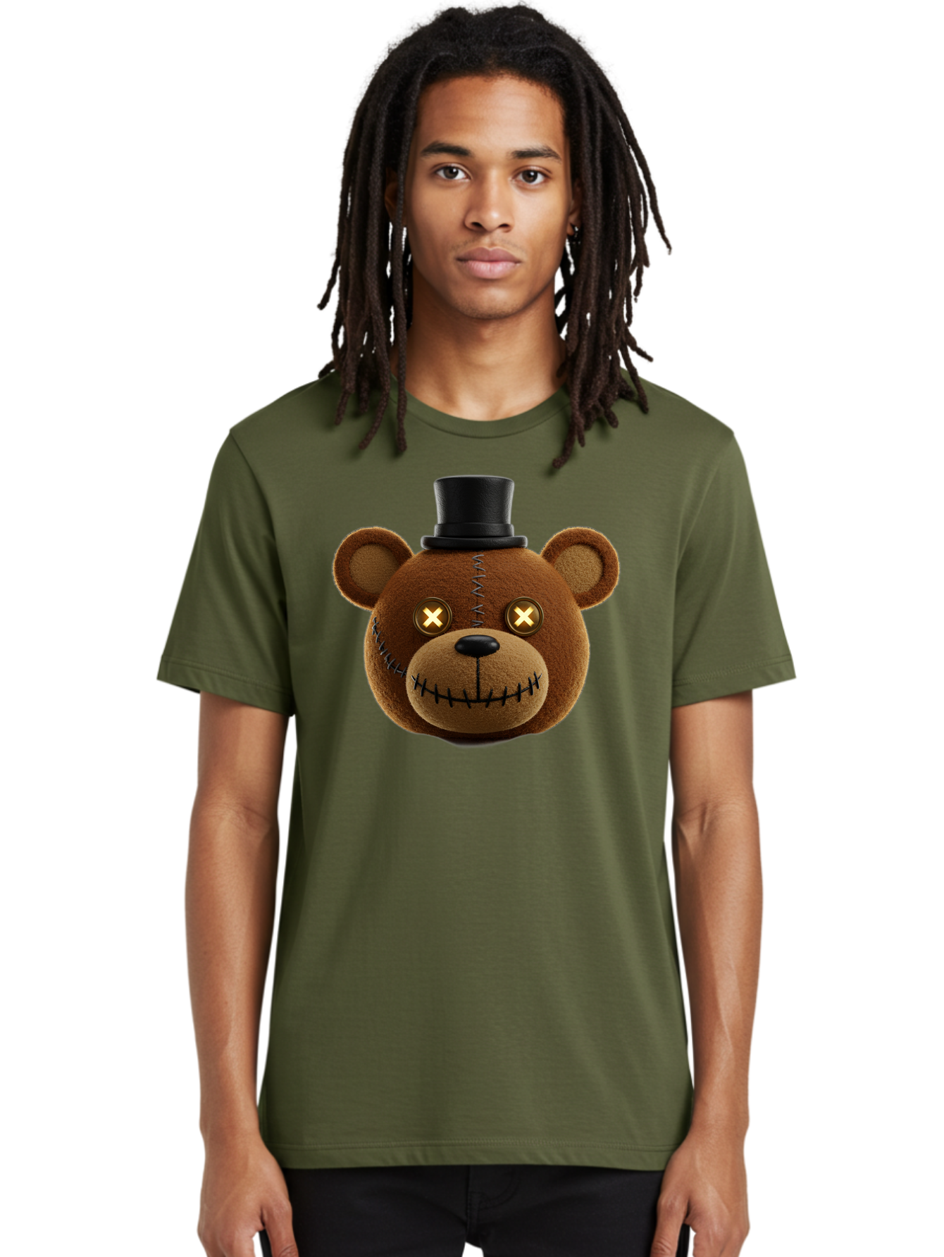 Five-Nights-At-Freddy-S-Teddy-Bear Men'S Graphic Tee, 100% Cotton, Comfortable Casual Summer Wear, Machine Washable, Vintage Camera, Old Camera, Antique Camera, Black Camera, Classic Photography, Photography Equipment, Nostalgic Device, Bam408