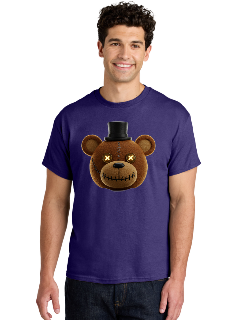 Five-Nights-At-Freddy-S-Teddy-Bear Men'S Graphic Tee, 100% Cotton, Comfortable Casual Summer Wear, Machine Washable, Vintage Camera, Old Camera, Antique Camera, Black Camera, Classic Photography, Photography Equipment, Nostalgic Device, Bam408