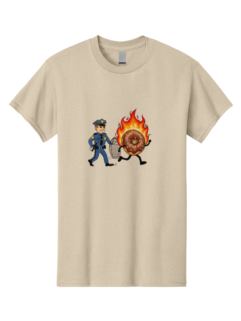 Flaming-Donut-1 Men'S Graphic Tee, 100% Cotton, Comfortable Casual Summer Wear, Machine Washable, Vintage Camera, Old Camera, Antique Camera, Black Camera, Classic Photography, Photography Equipment, Nostalgic Device, Film Camera, Camera Art Bam409