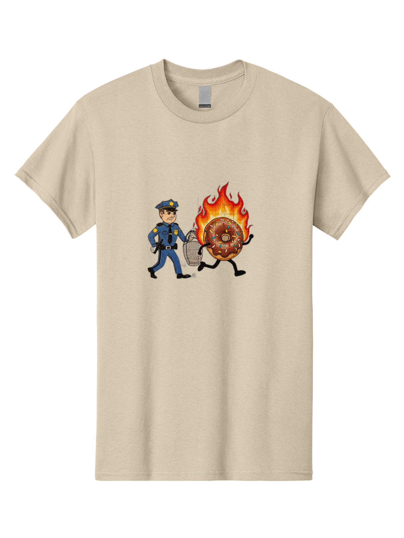 Flaming-Donut-1 Men'S Graphic Tee, 100% Cotton, Comfortable Casual Summer Wear, Machine Washable, Vintage Camera, Old Camera, Antique Camera, Black Camera, Classic Photography, Photography Equipment, Nostalgic Device, Film Camera, Camera Art Bam409