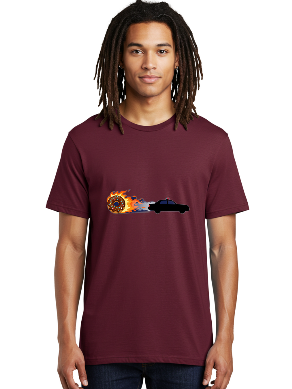Flaming-Donut Men'S Graphic Tee, 100% Cotton, Comfortable Casual Summer Wear, Machine Washable, Vintage Camera, Old Camera, Antique Camera, Black Camera, Classic Photography, Photography Equipment, Nostalgic Device, Film Camera, Camera Art Bam411