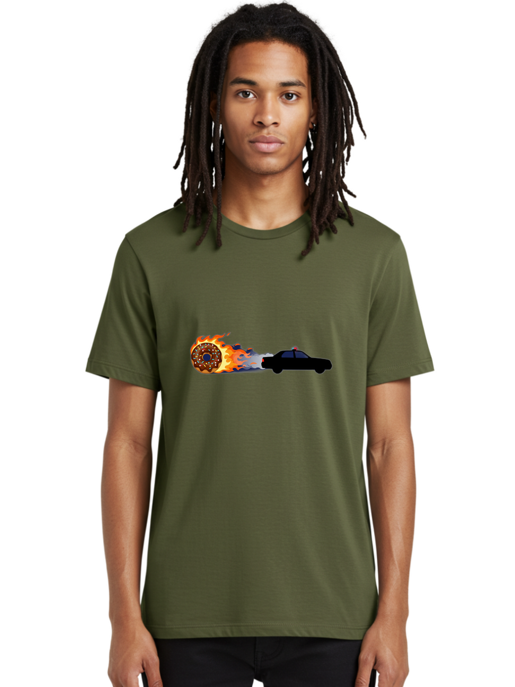 Flaming-Donut Men'S Graphic Tee, 100% Cotton, Comfortable Casual Summer Wear, Machine Washable, Vintage Camera, Old Camera, Antique Camera, Black Camera, Classic Photography, Photography Equipment, Nostalgic Device, Film Camera, Camera Art Bam411