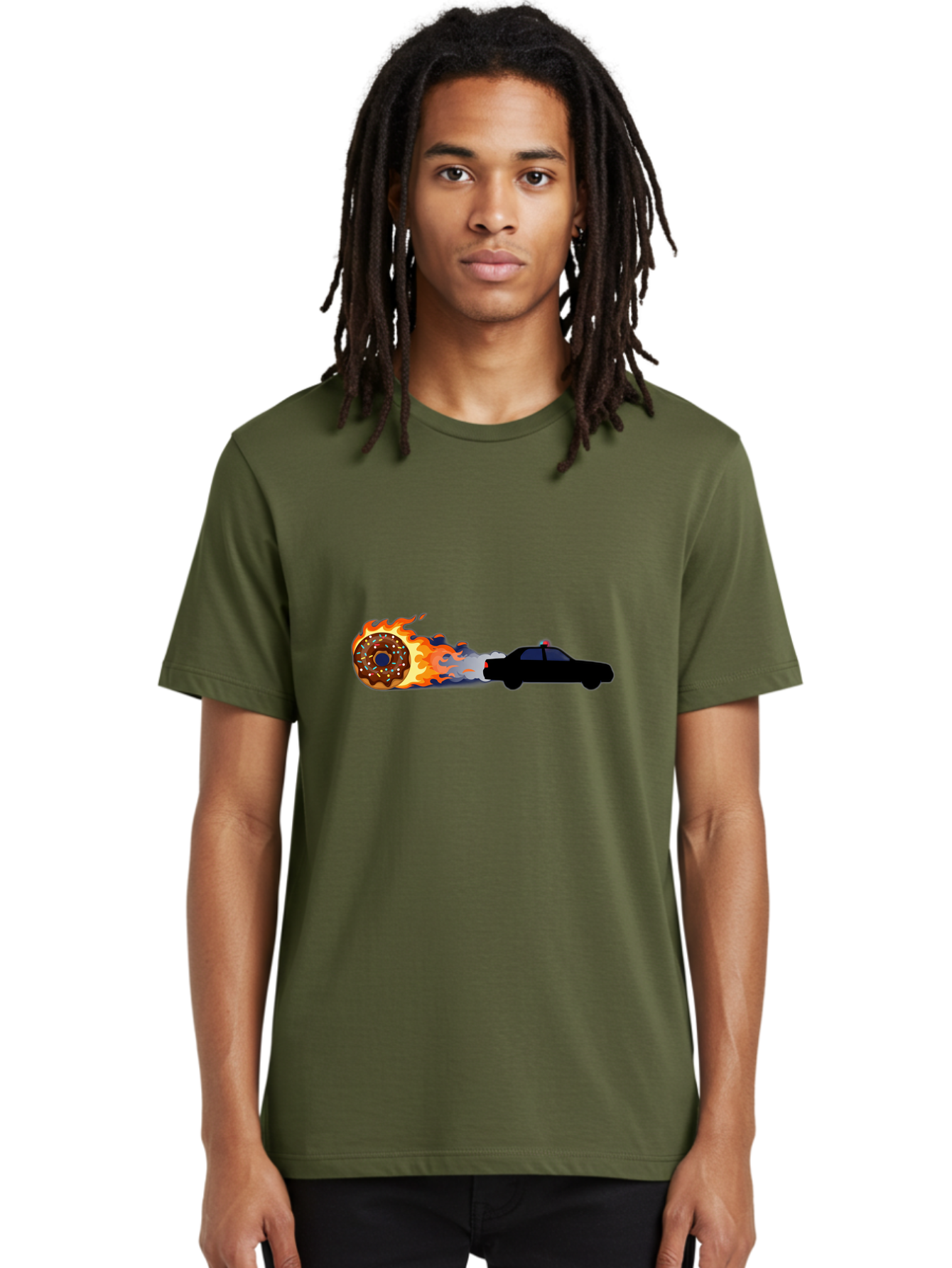Flaming-Donut Men'S Graphic Tee, 100% Cotton, Comfortable Casual Summer Wear, Machine Washable, Vintage Camera, Old Camera, Antique Camera, Black Camera, Classic Photography, Photography Equipment, Nostalgic Device, Film Camera, Camera Art Bam411
