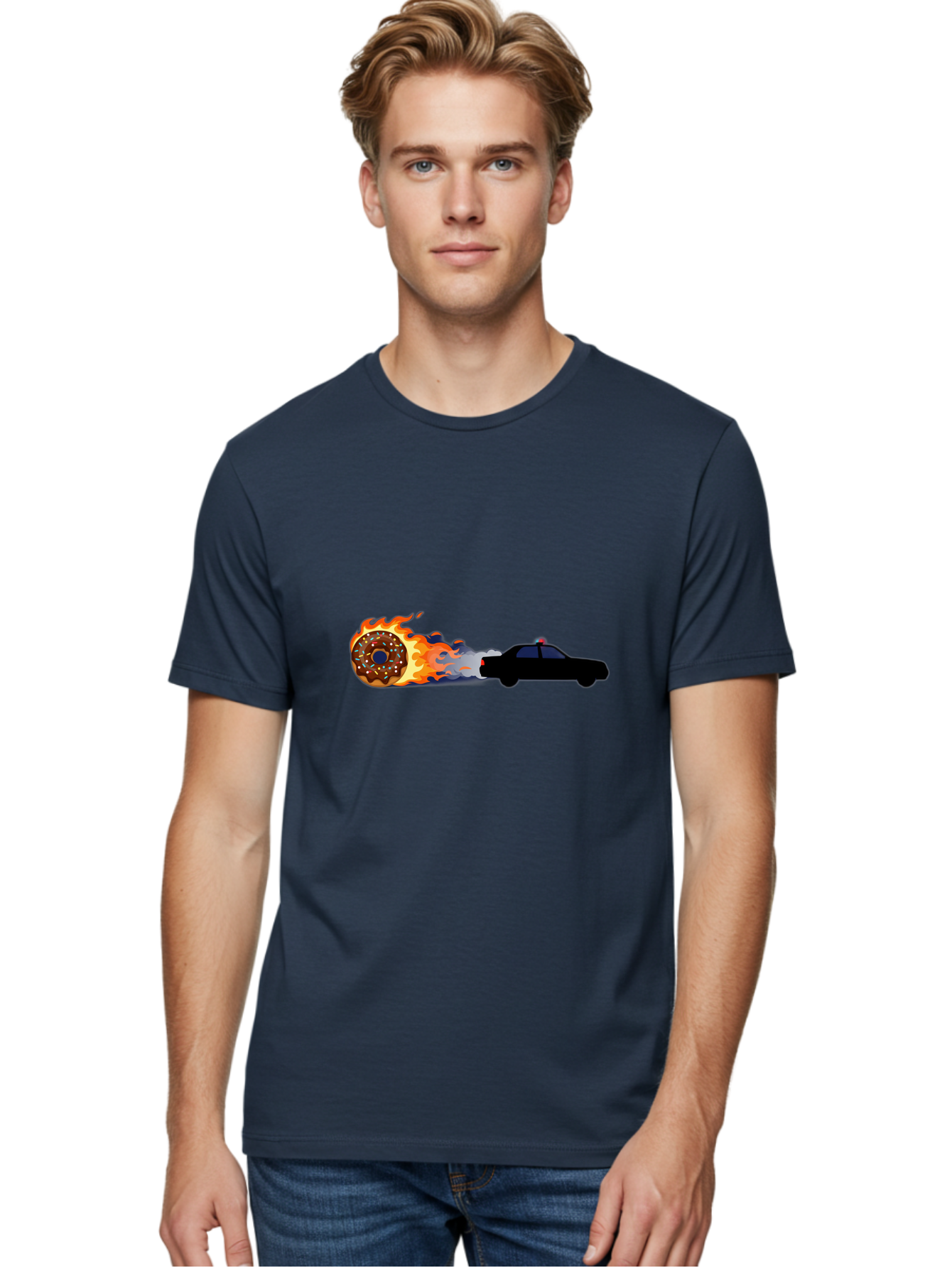 Flaming-Donut Men'S Graphic Tee, 100% Cotton, Comfortable Casual Summer Wear, Machine Washable, Vintage Camera, Old Camera, Antique Camera, Black Camera, Classic Photography, Photography Equipment, Nostalgic Device, Film Camera, Camera Art Bam411
