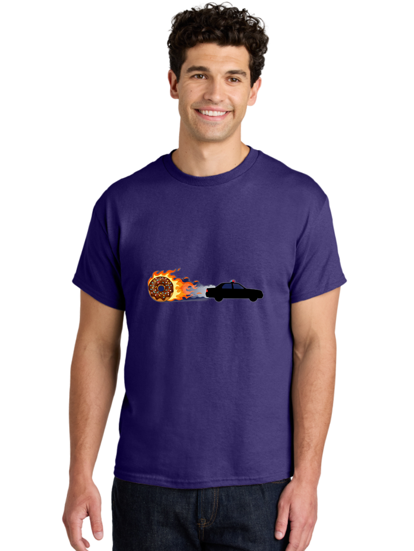 Flaming-Donut Men'S Graphic Tee, 100% Cotton, Comfortable Casual Summer Wear, Machine Washable, Vintage Camera, Old Camera, Antique Camera, Black Camera, Classic Photography, Photography Equipment, Nostalgic Device, Film Camera, Camera Art Bam411