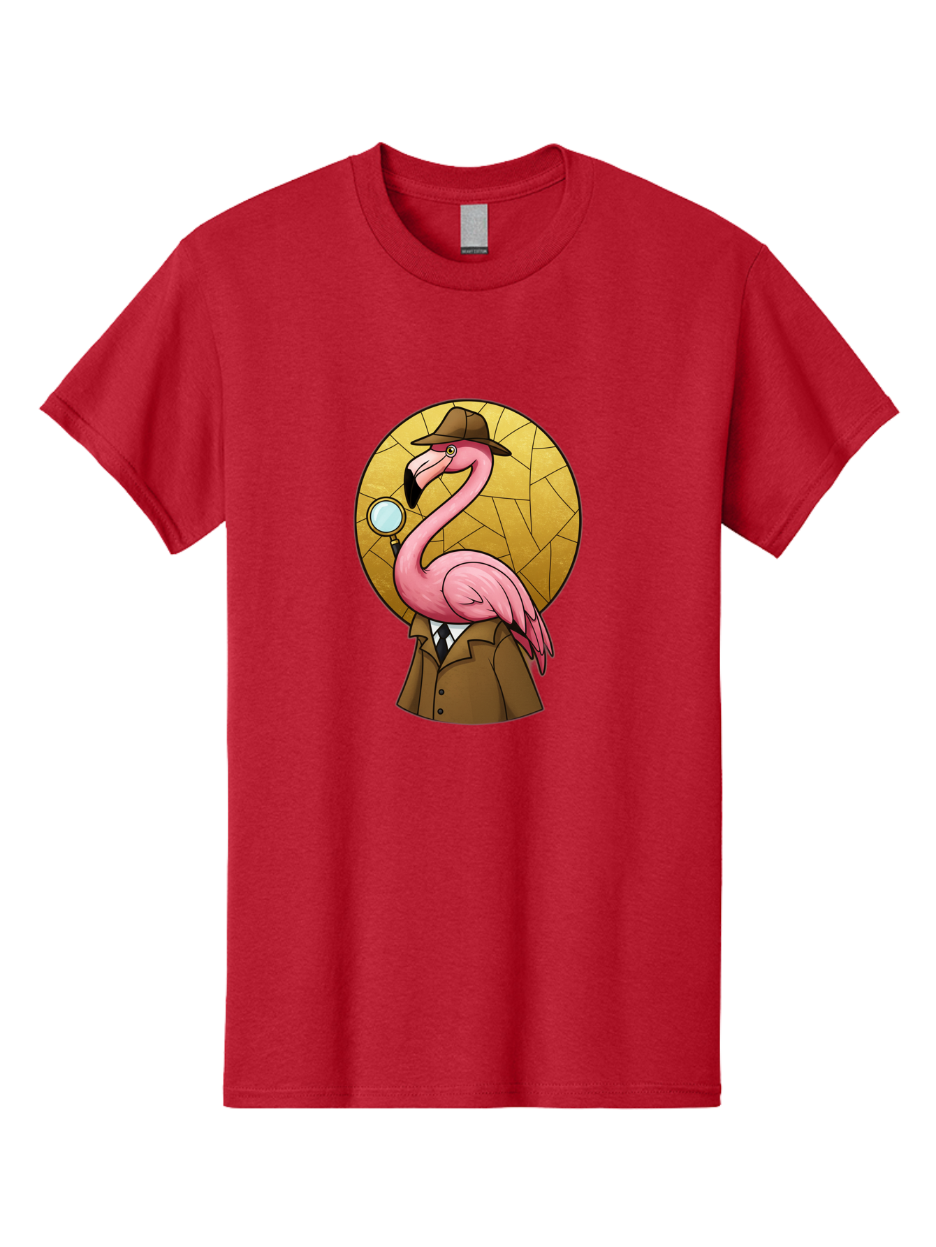 Flamingo-Detective-1 Men'S Graphic Tee, 100% Cotton, Comfortable Casual Summer Wear, Machine Washable, Vintage Camera, Old Camera, Antique Camera, Black Camera, Classic Photography, Photography Equipment, Nostalgic Device, Film Camera, Bam412