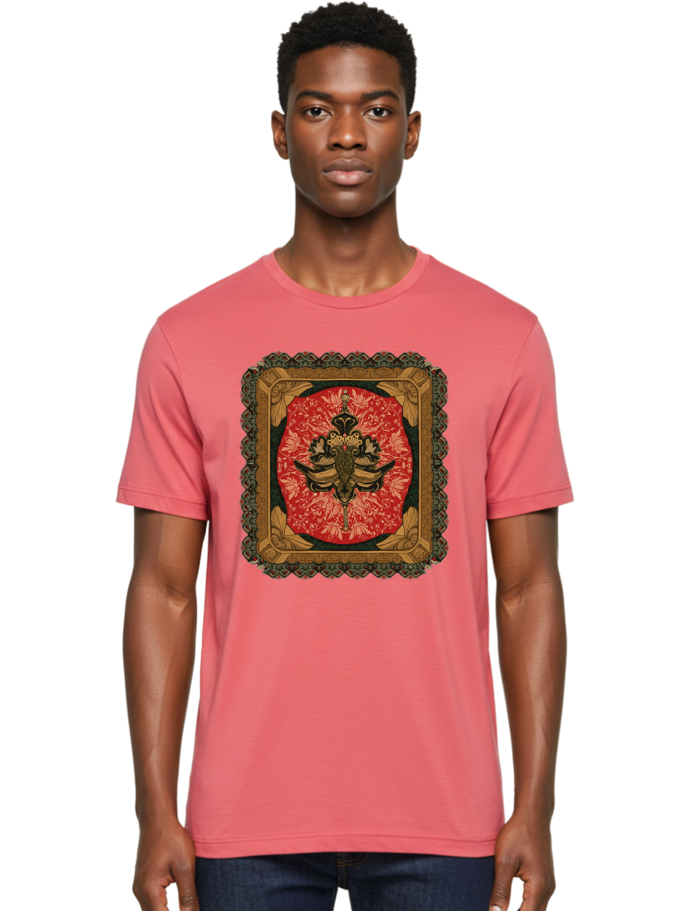 Fleur-De-Lis-Emblem Men'S Graphic Tee, 100% Cotton, Comfortable Casual Summer Wear, Machine Washable, Vintage Camera, Old Camera, Antique Camera, Black Camera, Classic Photography, Photography Equipment, Nostalgic Device, Film Camera, Bam414
