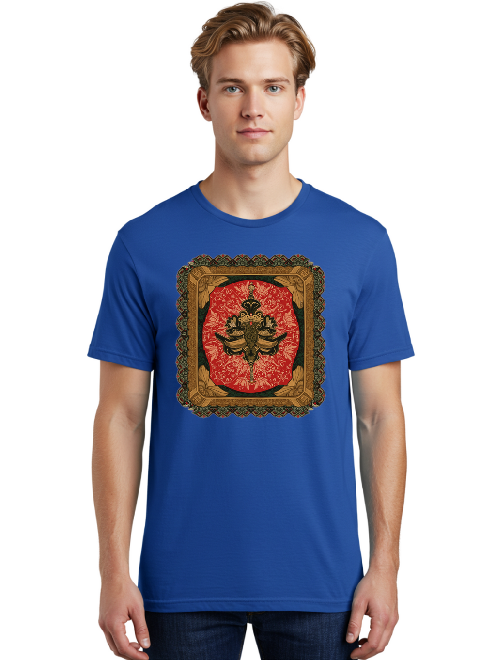 Fleur-De-Lis-Emblem Men'S Graphic Tee, 100% Cotton, Comfortable Casual Summer Wear, Machine Washable, Vintage Camera, Old Camera, Antique Camera, Black Camera, Classic Photography, Photography Equipment, Nostalgic Device, Film Camera, Bam414
