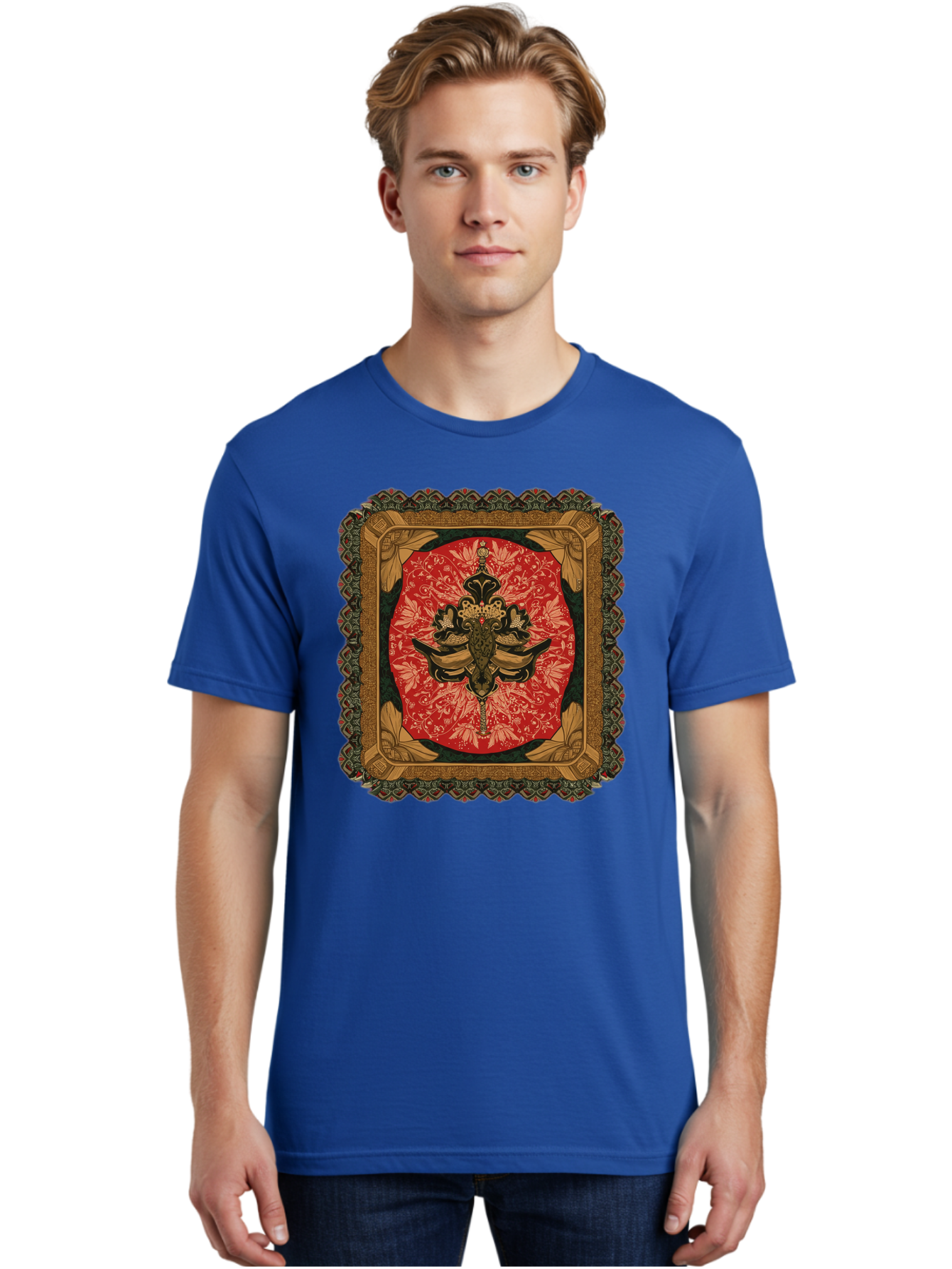 Fleur-De-Lis-Emblem Men'S Graphic Tee, 100% Cotton, Comfortable Casual Summer Wear, Machine Washable, Vintage Camera, Old Camera, Antique Camera, Black Camera, Classic Photography, Photography Equipment, Nostalgic Device, Film Camera, Bam414