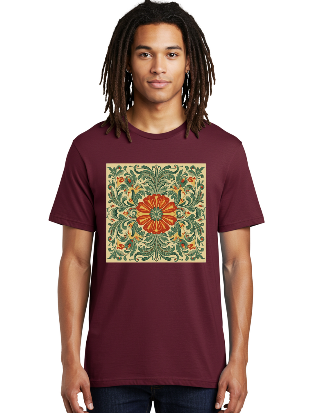 Floral-Pattern Men'S Graphic Tee, 100% Cotton, Comfortable Casual Summer Wear, Machine Washable, Vintage Camera, Old Camera, Antique Camera, Black Camera, Classic Photography, Photography Equipment, Nostalgic Device, Film Camera, Camera Art Bam420