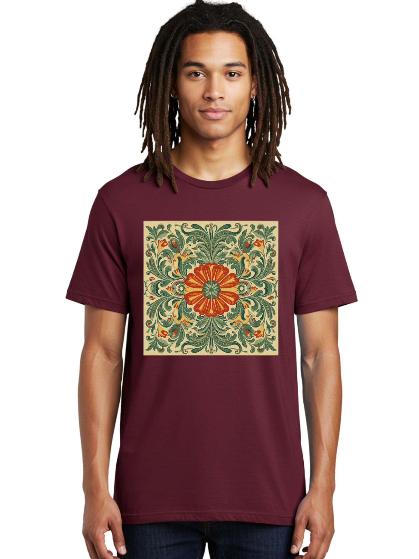 Floral-Pattern Men'S Graphic Tee, 100% Cotton, Comfortable Casual Summer Wear, Machine Washable, Vintage Camera, Old Camera, Antique Camera, Black Camera, Classic Photography, Photography Equipment, Nostalgic Device, Film Camera, Camera Art Bam420