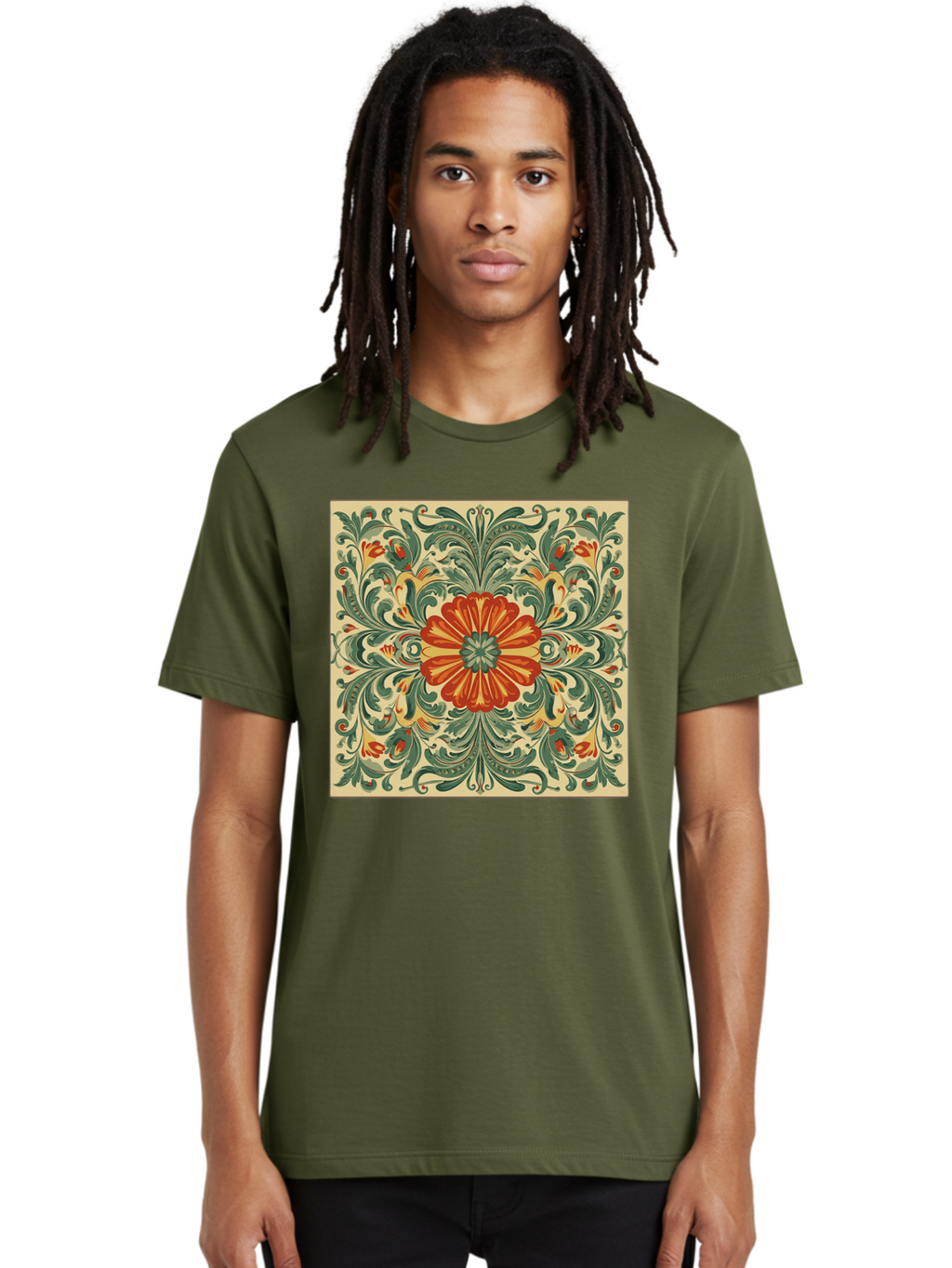 Floral-Pattern Men'S Graphic Tee, 100% Cotton, Comfortable Casual Summer Wear, Machine Washable, Vintage Camera, Old Camera, Antique Camera, Black Camera, Classic Photography, Photography Equipment, Nostalgic Device, Film Camera, Camera Art Bam420
