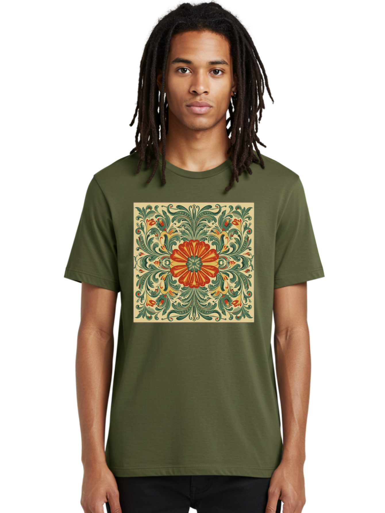 Floral-Pattern Men'S Graphic Tee, 100% Cotton, Comfortable Casual Summer Wear, Machine Washable, Vintage Camera, Old Camera, Antique Camera, Black Camera, Classic Photography, Photography Equipment, Nostalgic Device, Film Camera, Camera Art Bam420