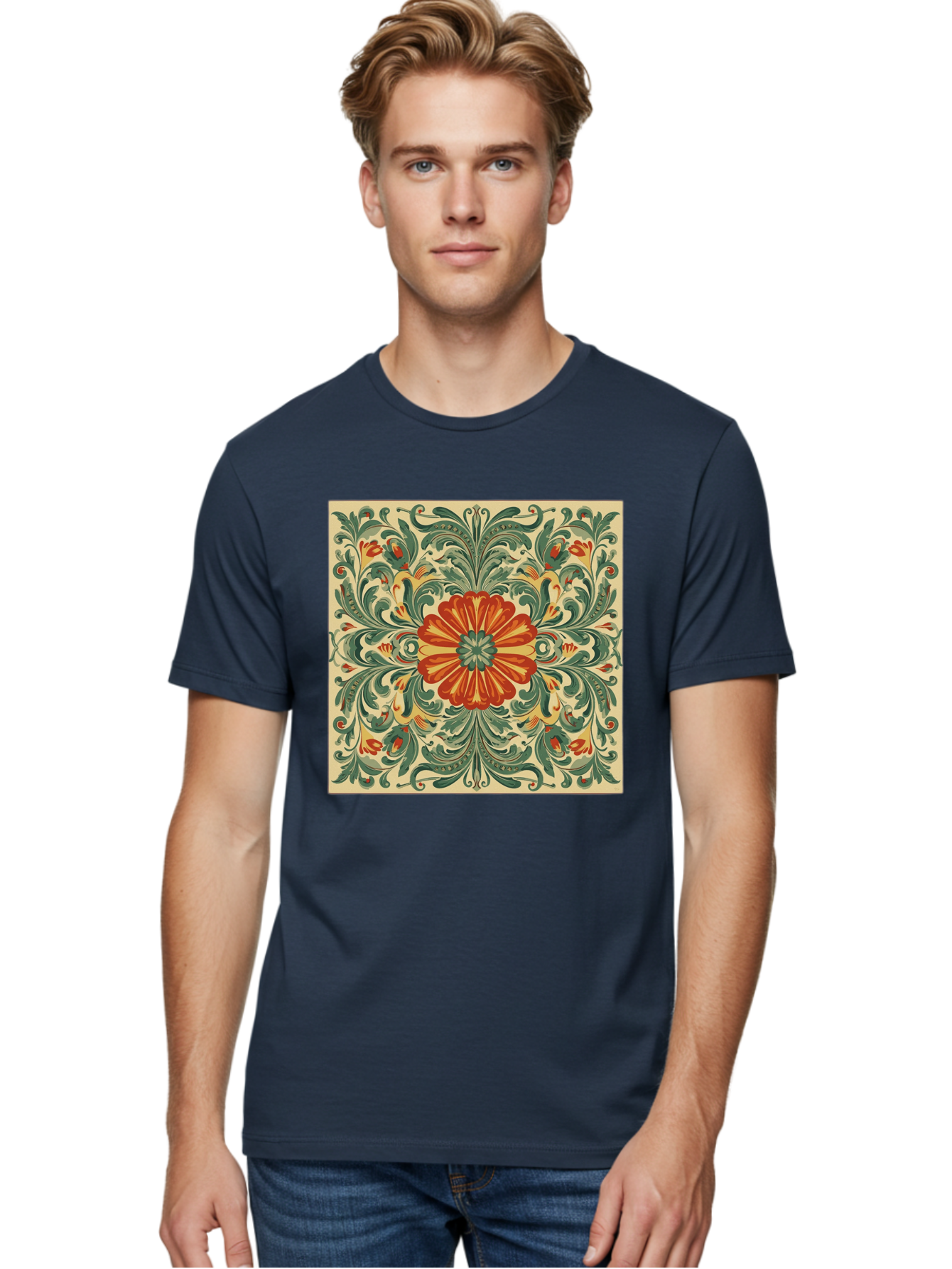 Floral-Pattern Men'S Graphic Tee, 100% Cotton, Comfortable Casual Summer Wear, Machine Washable, Vintage Camera, Old Camera, Antique Camera, Black Camera, Classic Photography, Photography Equipment, Nostalgic Device, Film Camera, Camera Art Bam420