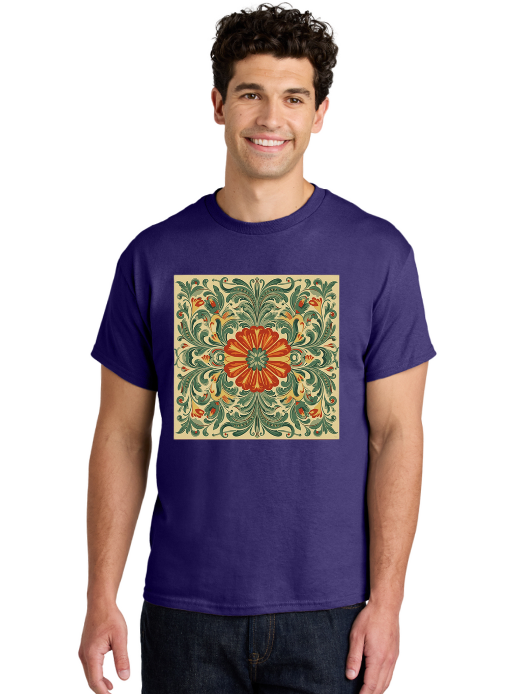 Floral-Pattern Men'S Graphic Tee, 100% Cotton, Comfortable Casual Summer Wear, Machine Washable, Vintage Camera, Old Camera, Antique Camera, Black Camera, Classic Photography, Photography Equipment, Nostalgic Device, Film Camera, Camera Art Bam420