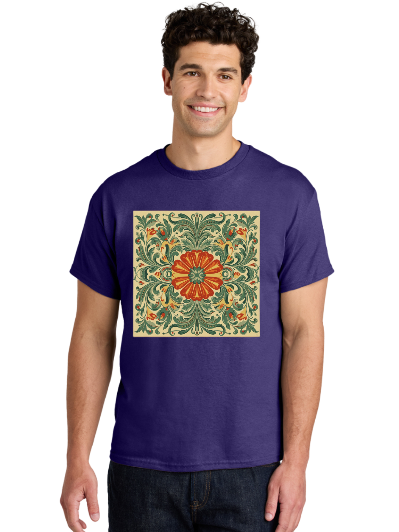 Floral-Pattern Men'S Graphic Tee, 100% Cotton, Comfortable Casual Summer Wear, Machine Washable, Vintage Camera, Old Camera, Antique Camera, Black Camera, Classic Photography, Photography Equipment, Nostalgic Device, Film Camera, Camera Art Bam420