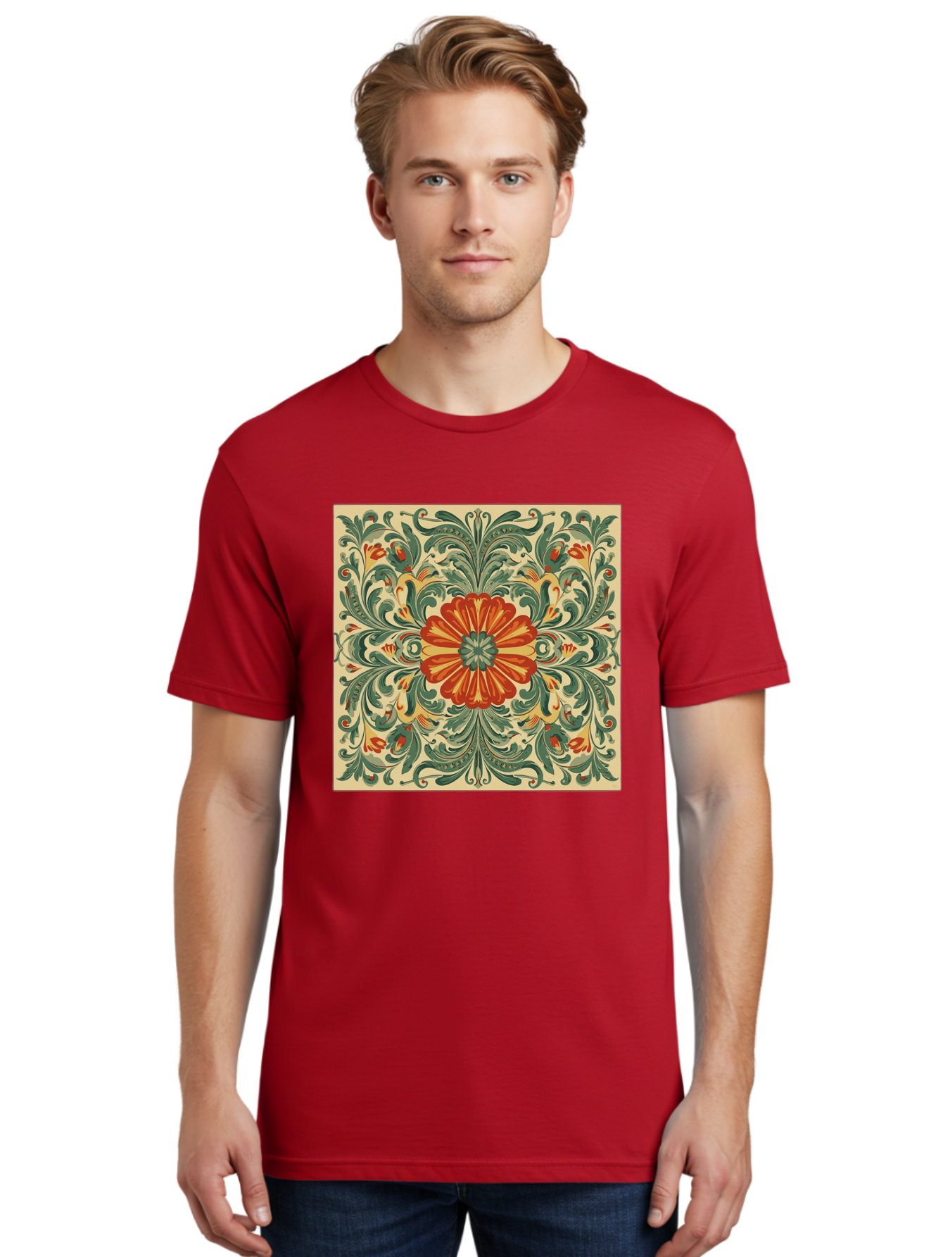 Floral-Pattern Men'S Graphic Tee, 100% Cotton, Comfortable Casual Summer Wear, Machine Washable, Vintage Camera, Old Camera, Antique Camera, Black Camera, Classic Photography, Photography Equipment, Nostalgic Device, Film Camera, Camera Art Bam420