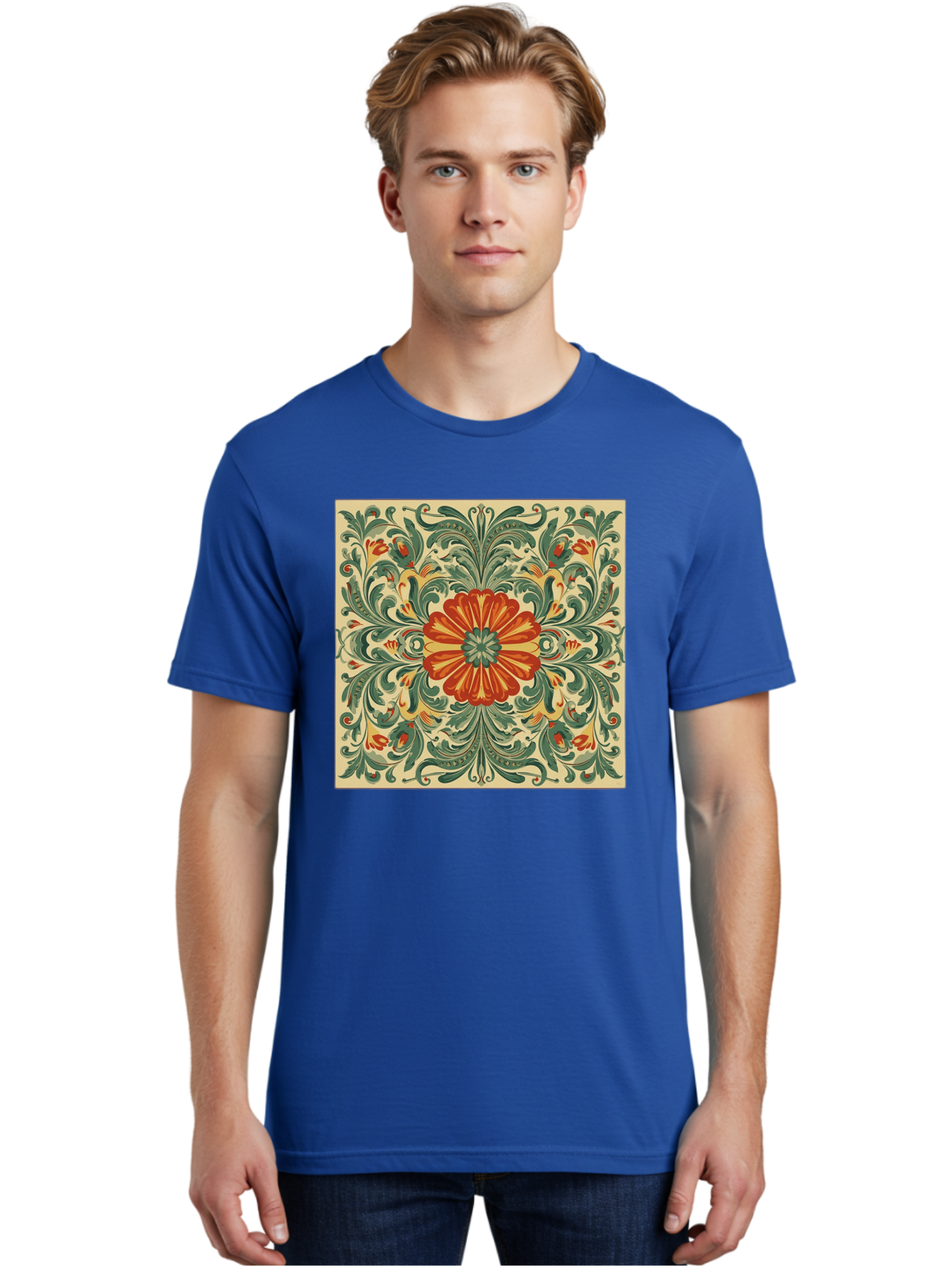 Floral-Pattern Men'S Graphic Tee, 100% Cotton, Comfortable Casual Summer Wear, Machine Washable, Vintage Camera, Old Camera, Antique Camera, Black Camera, Classic Photography, Photography Equipment, Nostalgic Device, Film Camera, Camera Art Bam420