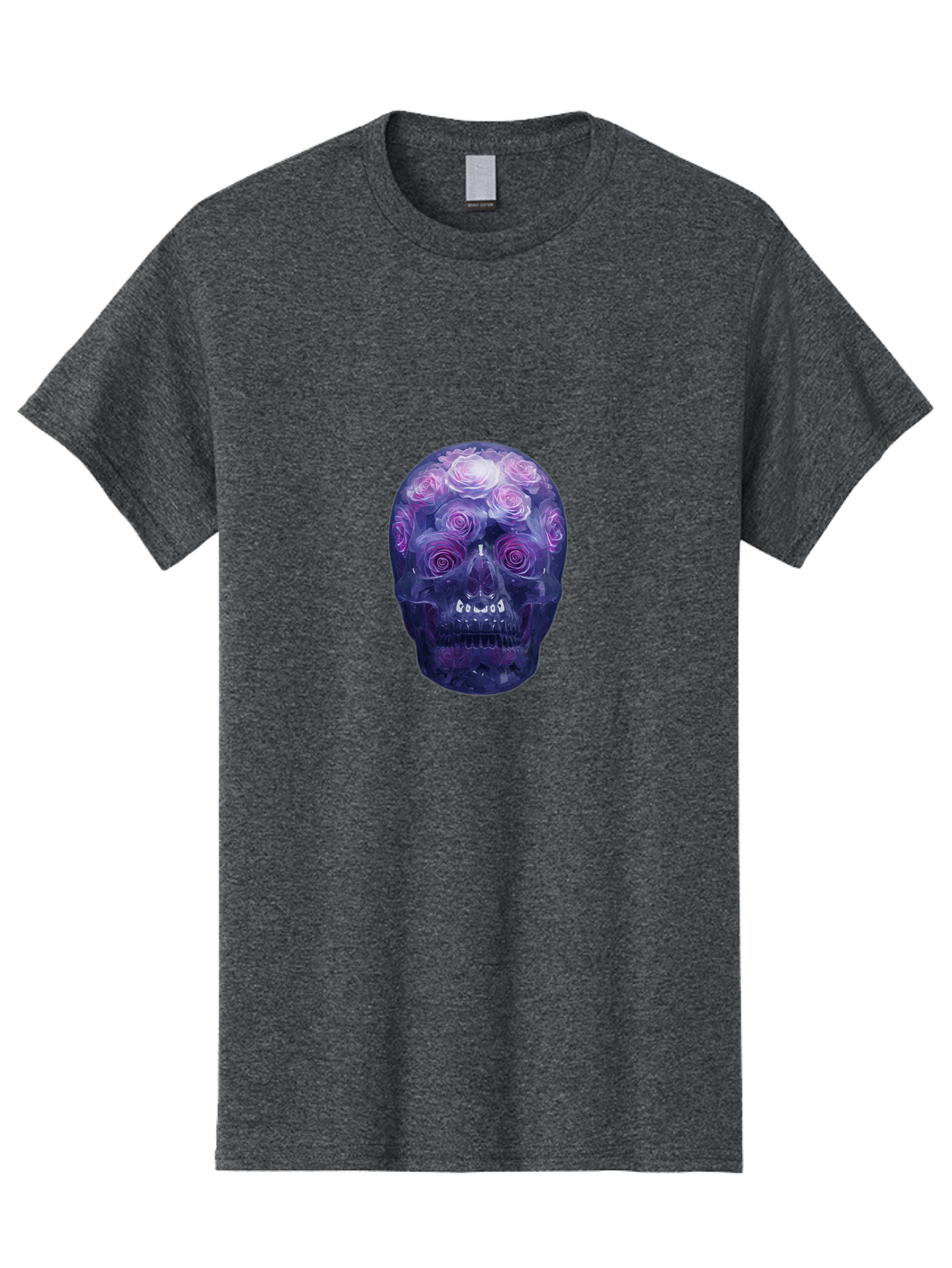Floral-Skull-1 Men'S Graphic Tee, 100% Cotton, Comfortable Casual Summer Wear, Machine Washable, Vintage Camera, Old Camera, Antique Camera, Black Camera, Classic Photography, Photography Equipment, Nostalgic Device, Film Camera, Camera Art Bam421