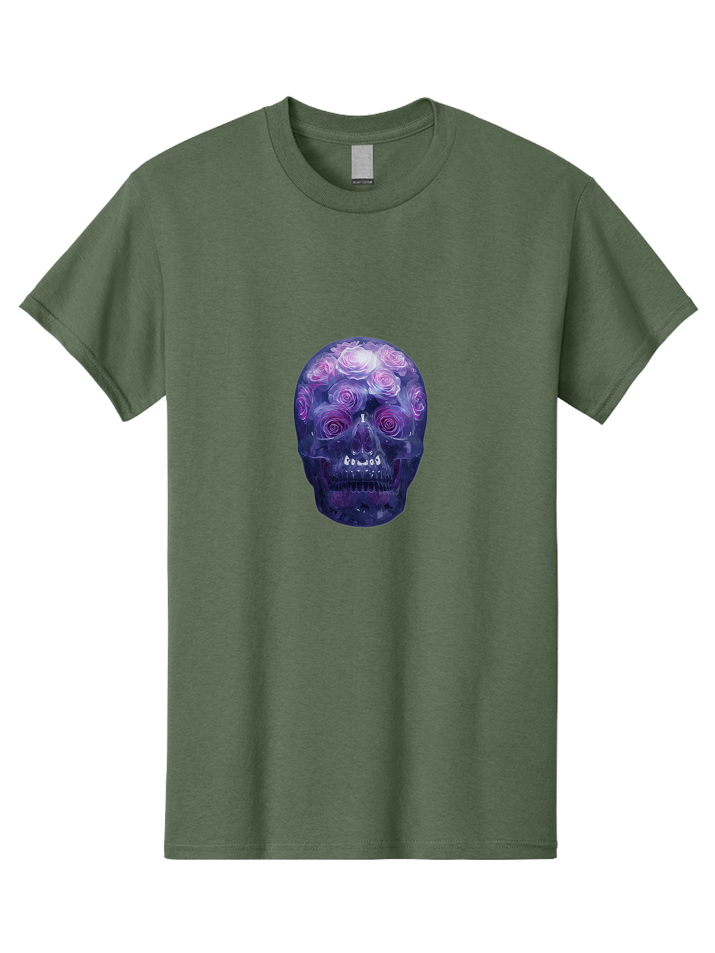 Floral-Skull-1 Men'S Graphic Tee, 100% Cotton, Comfortable Casual Summer Wear, Machine Washable, Vintage Camera, Old Camera, Antique Camera, Black Camera, Classic Photography, Photography Equipment, Nostalgic Device, Film Camera, Camera Art Bam421