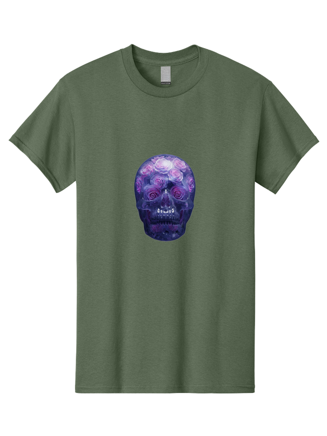 Floral-Skull-1 Men'S Graphic Tee, 100% Cotton, Comfortable Casual Summer Wear, Machine Washable, Vintage Camera, Old Camera, Antique Camera, Black Camera, Classic Photography, Photography Equipment, Nostalgic Device, Film Camera, Camera Art Bam421