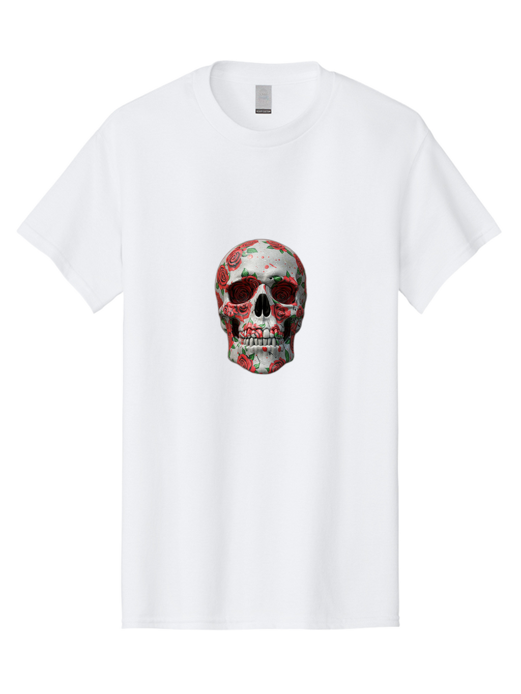 Floral-Skull-2 Men'S Graphic Tee, 100% Cotton, Comfortable Casual Summer Wear, Machine Washable, Vintage Camera, Old Camera, Antique Camera, Black Camera, Classic Photography, Photography Equipment, Nostalgic Device, Film Camera, Camera Art Bam422