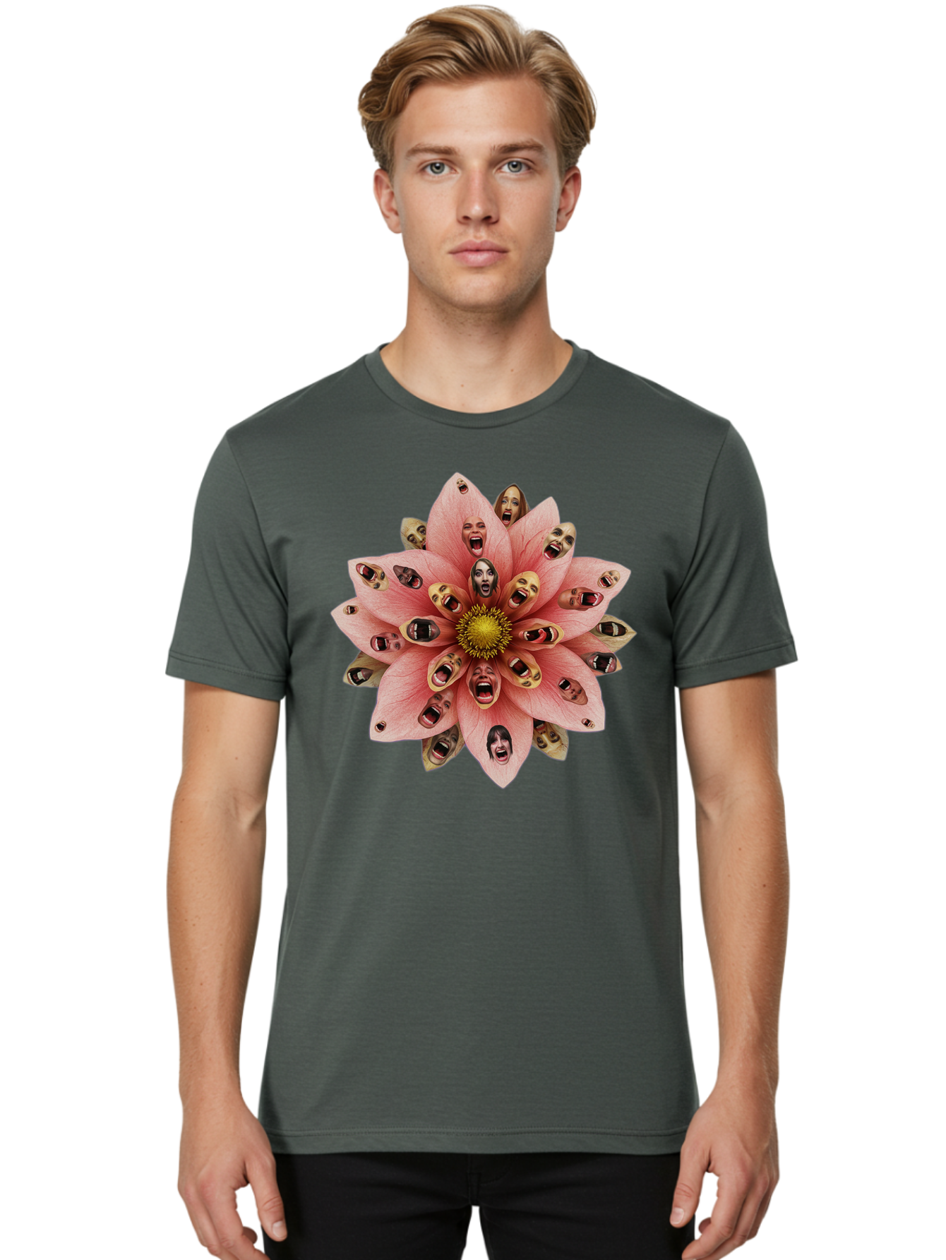 Flower-Of-Faces Men'S Graphic Tee, 100% Cotton, Comfortable Casual Summer Wear, Machine Washable, Vintage Camera, Old Camera, Antique Camera, Black Camera, Classic Photography, Photography Equipment, Nostalgic Device, Film Camera, Camera Art Bam425