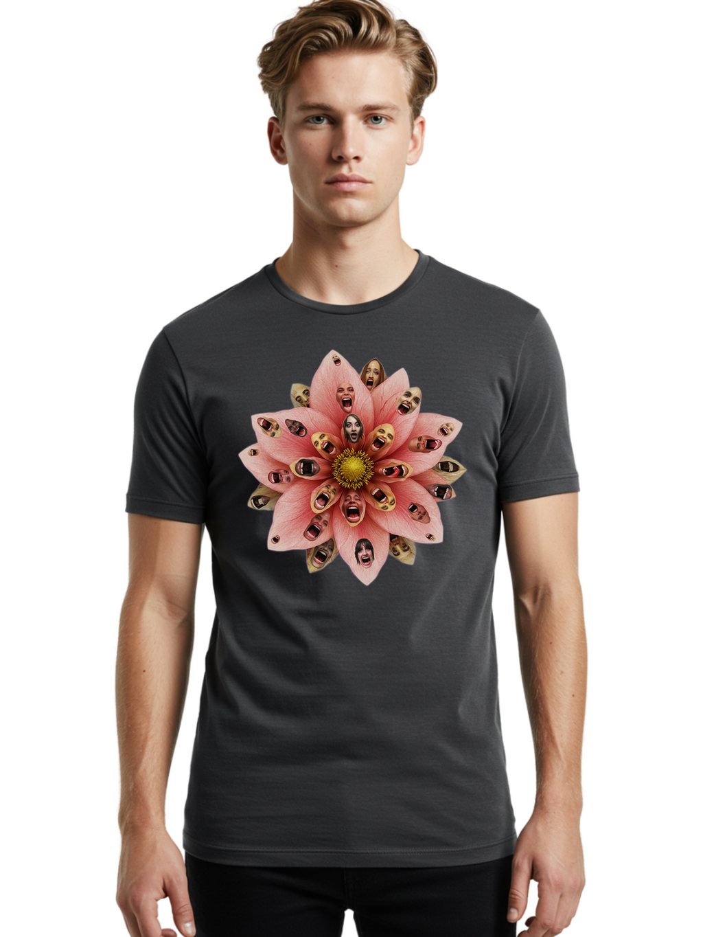 Flower-Of-Faces Men'S Graphic Tee, 100% Cotton, Comfortable Casual Summer Wear, Machine Washable, Vintage Camera, Old Camera, Antique Camera, Black Camera, Classic Photography, Photography Equipment, Nostalgic Device, Film Camera, Camera Art Bam425