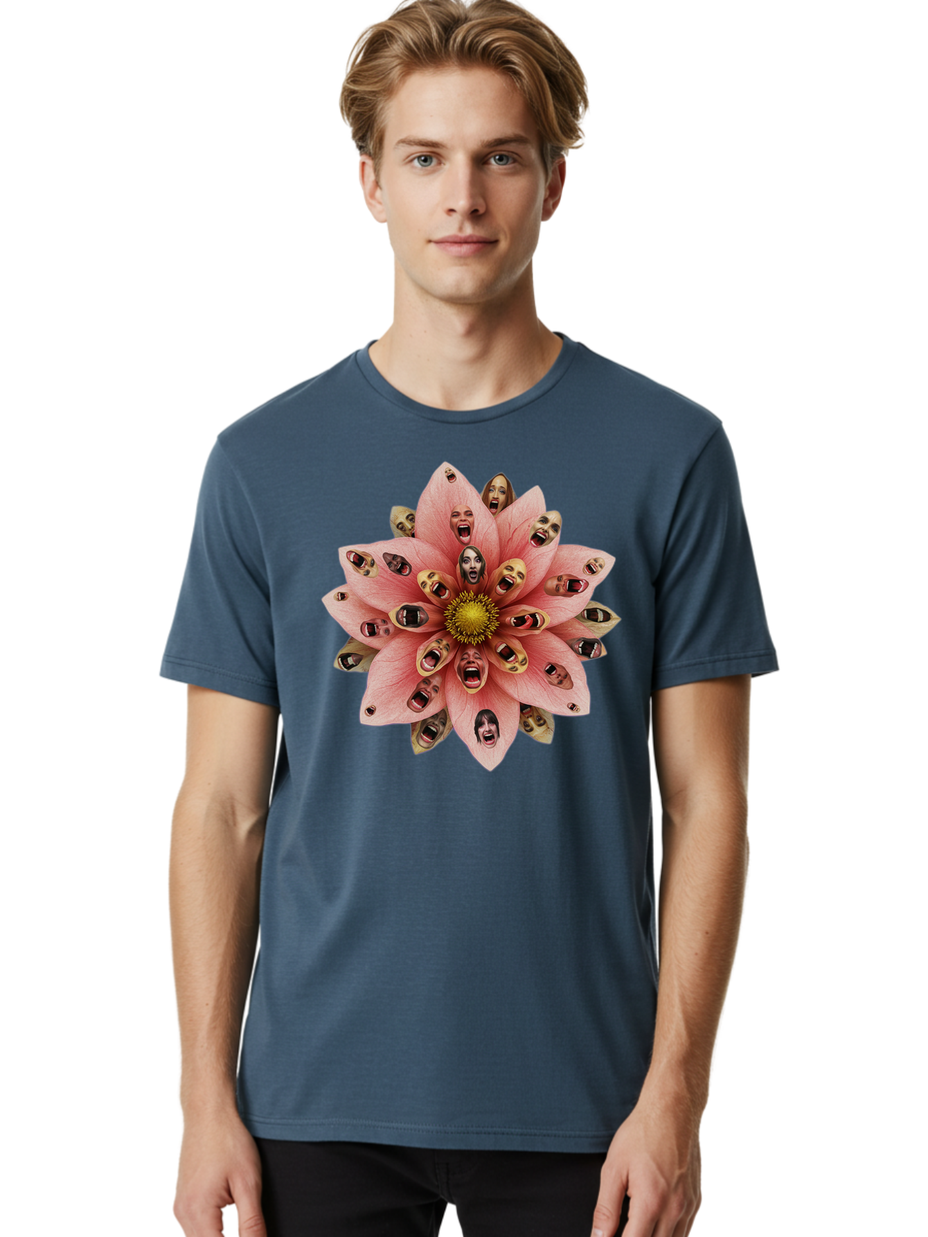 Flower-Of-Faces Men'S Graphic Tee, 100% Cotton, Comfortable Casual Summer Wear, Machine Washable, Vintage Camera, Old Camera, Antique Camera, Black Camera, Classic Photography, Photography Equipment, Nostalgic Device, Film Camera, Camera Art Bam425