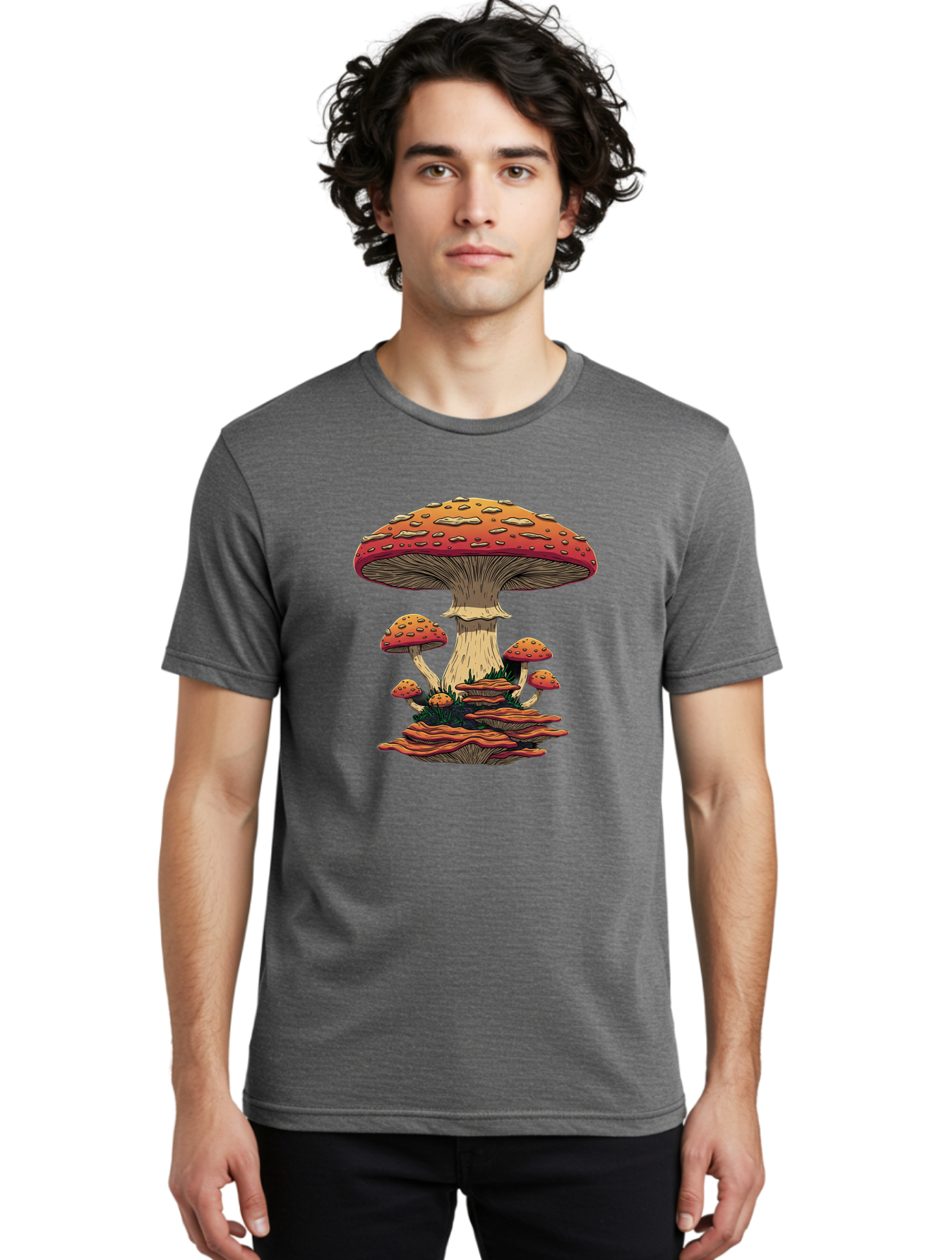 Fly-Agaric-Mushroom Men'S Graphic Tee, 100% Cotton, Comfortable Casual Summer Wear, Machine Washable, Vintage Camera, Old Camera, Antique Camera, Black Camera, Classic Photography, Photography Equipment, Nostalgic Device, Film Camera, Bam426