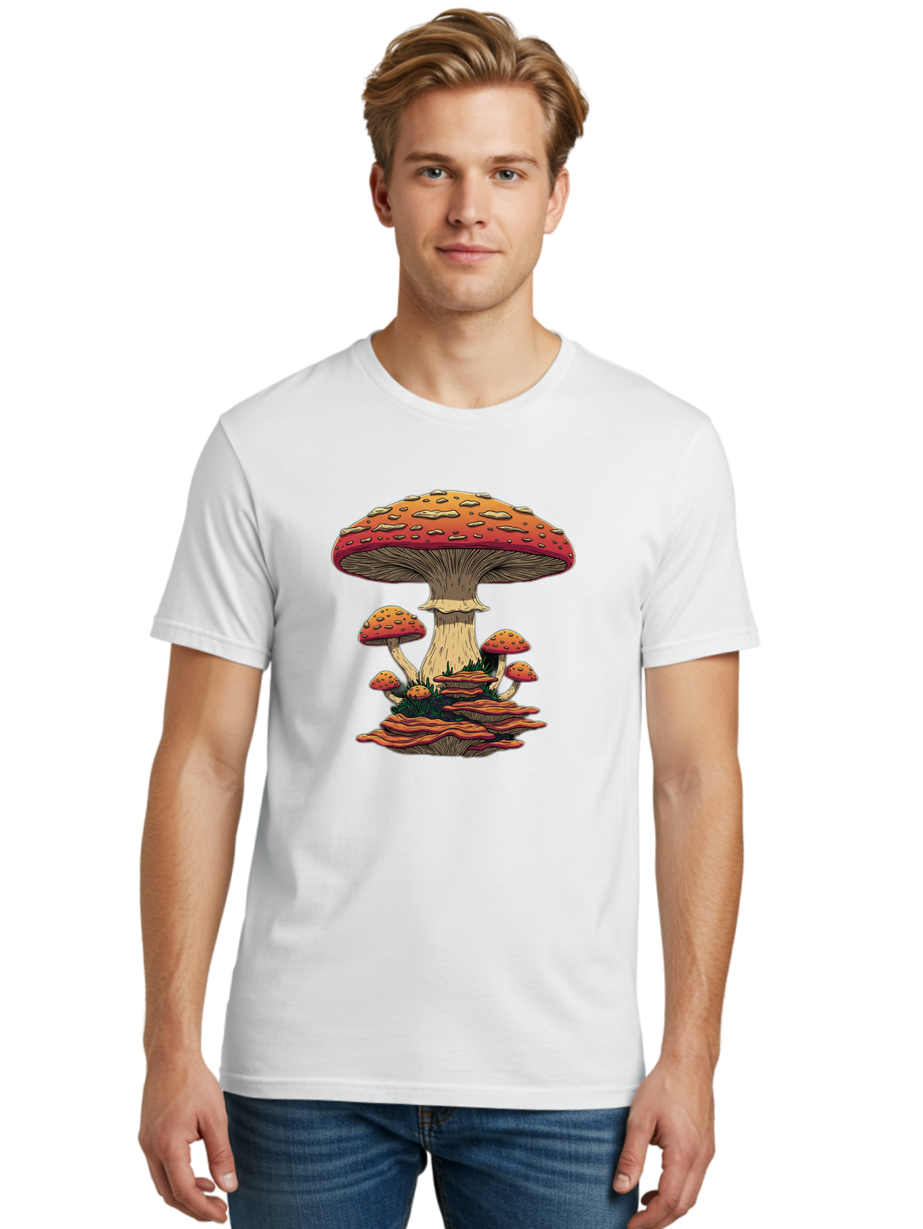 Fly-Agaric-Mushroom Men'S Graphic Tee, 100% Cotton, Comfortable Casual Summer Wear, Machine Washable, Vintage Camera, Old Camera, Antique Camera, Black Camera, Classic Photography, Photography Equipment, Nostalgic Device, Film Camera, Bam426