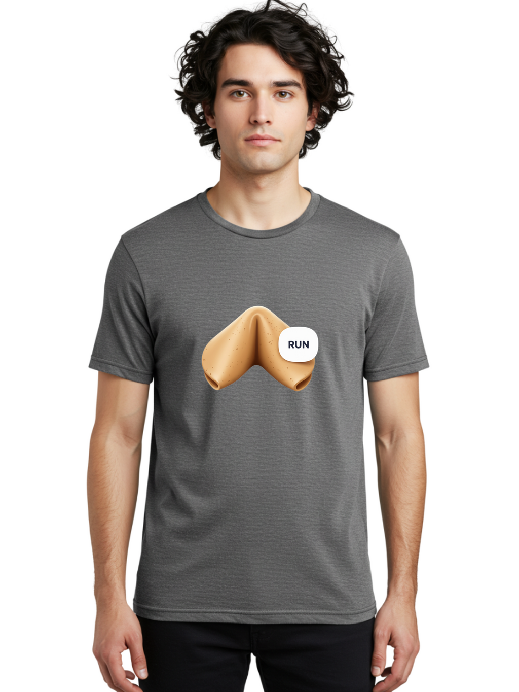 Fortune-Cookie-With-Run Men'S Graphic Tee, 100% Cotton, Comfortable Casual Summer Wear, Machine Washable, Vintage Camera, Old Camera, Antique Camera, Black Camera, Classic Photography, Photography Equipment, Nostalgic Device, Film Camera, Bam429