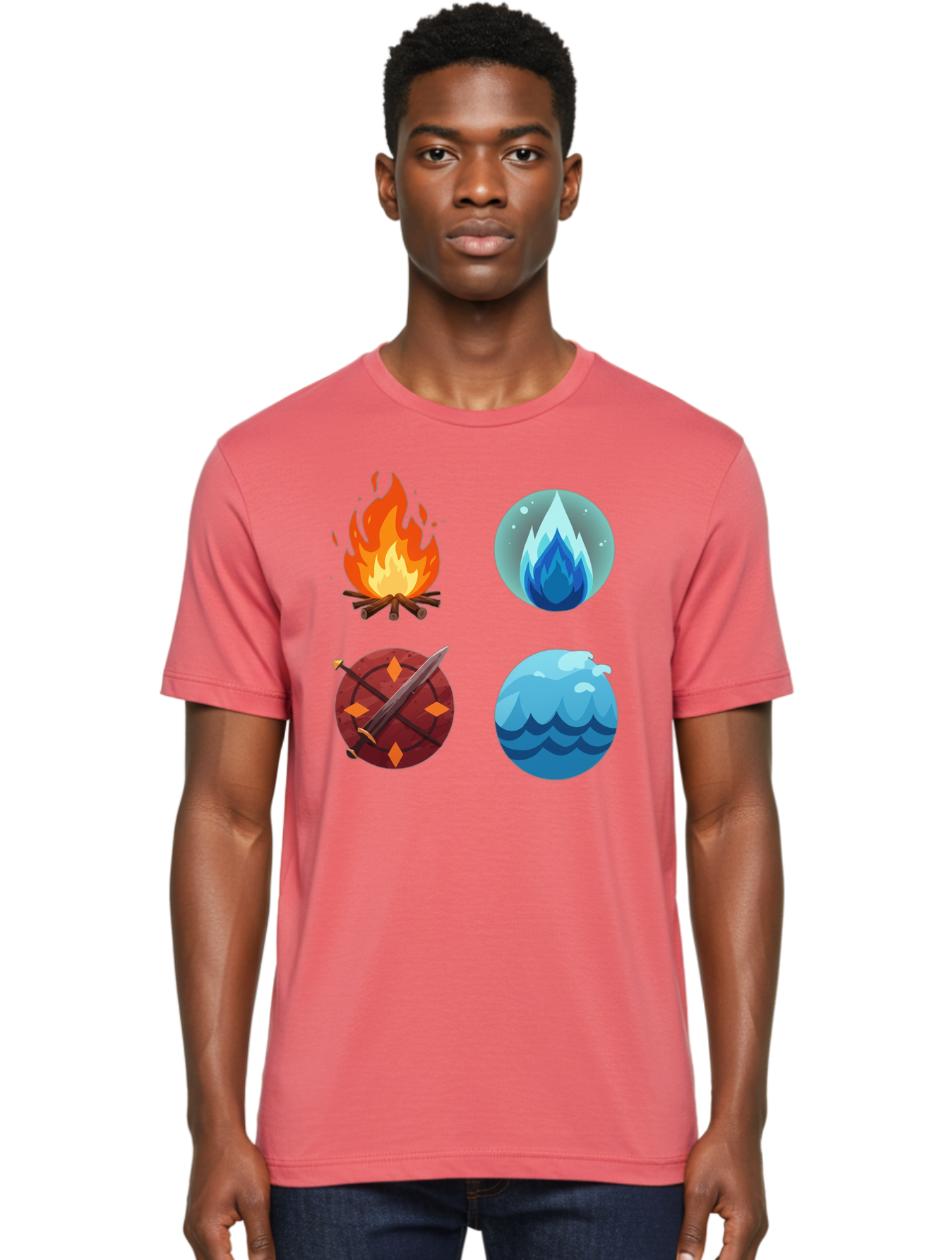 Four-Elements Men'S Graphic Tee, 100% Cotton, Comfortable Casual Summer Wear, Machine Washable, Vintage Camera, Old Camera, Antique Camera, Black Camera, Classic Photography, Photography Equipment, Nostalgic Device, Film Camera, Camera Art Bam432