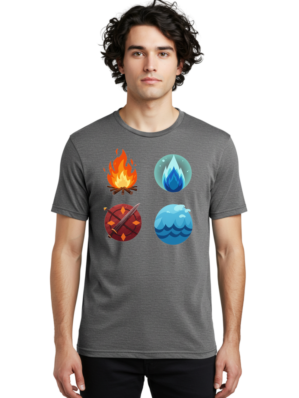 Four-Elements Men'S Graphic Tee, 100% Cotton, Comfortable Casual Summer Wear, Machine Washable, Vintage Camera, Old Camera, Antique Camera, Black Camera, Classic Photography, Photography Equipment, Nostalgic Device, Film Camera, Camera Art Bam432
