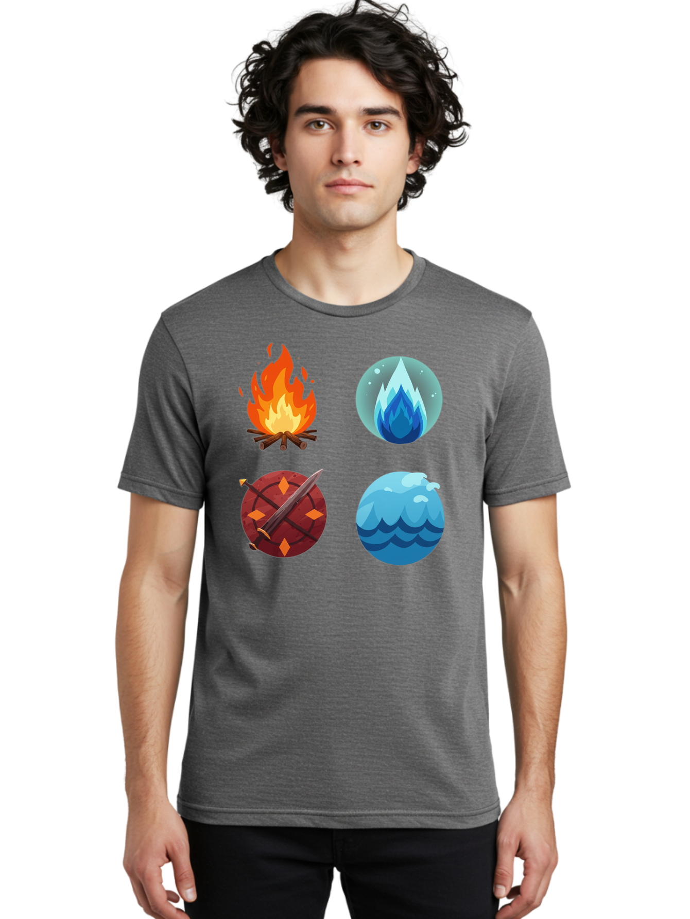 Four-Elements Men'S Graphic Tee, 100% Cotton, Comfortable Casual Summer Wear, Machine Washable, Vintage Camera, Old Camera, Antique Camera, Black Camera, Classic Photography, Photography Equipment, Nostalgic Device, Film Camera, Camera Art Bam432